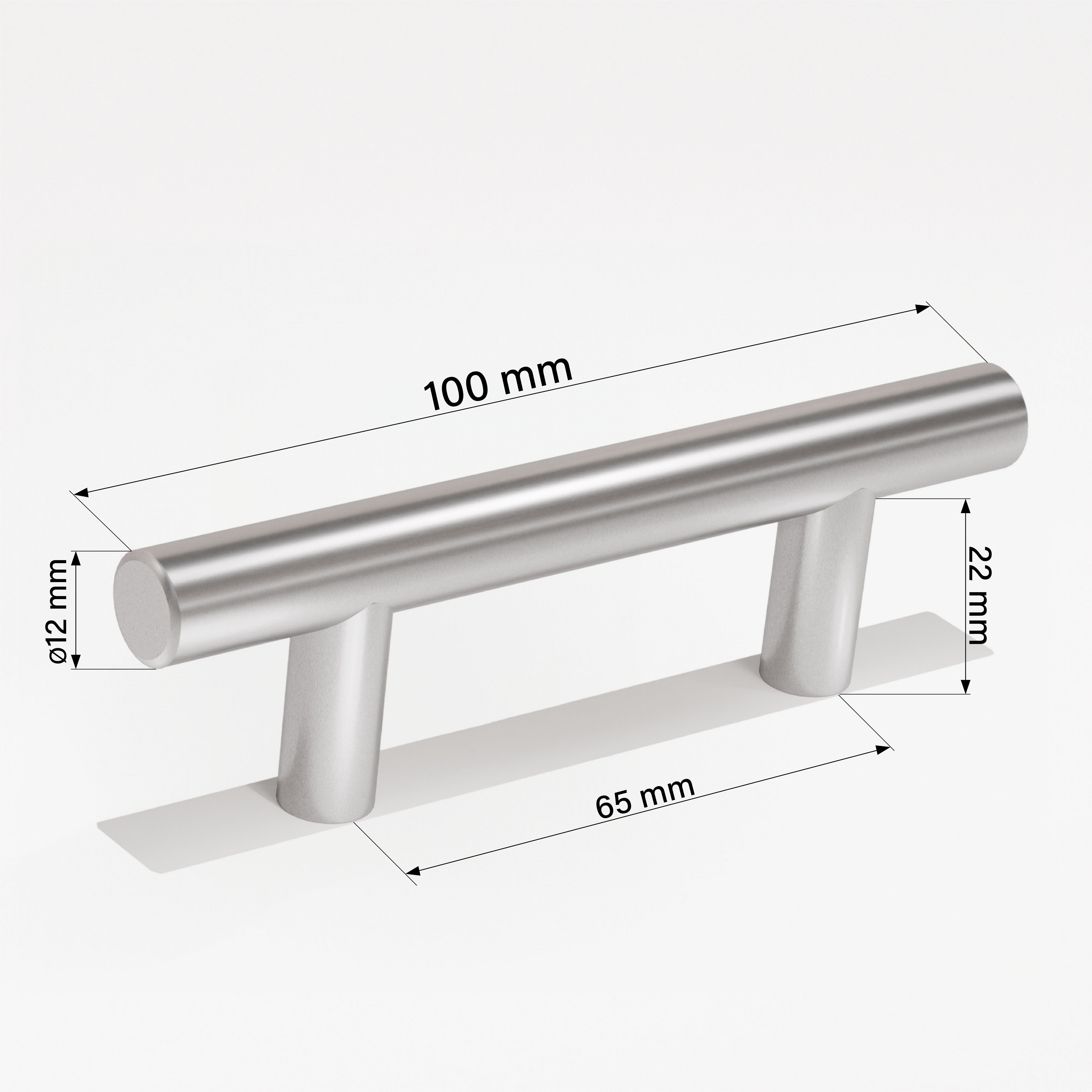 Prima-Online Möbelgriff Möbelgriff Stangengriff Küchengriff Schrankgriff Edestahl [10-50cm] (1-St)