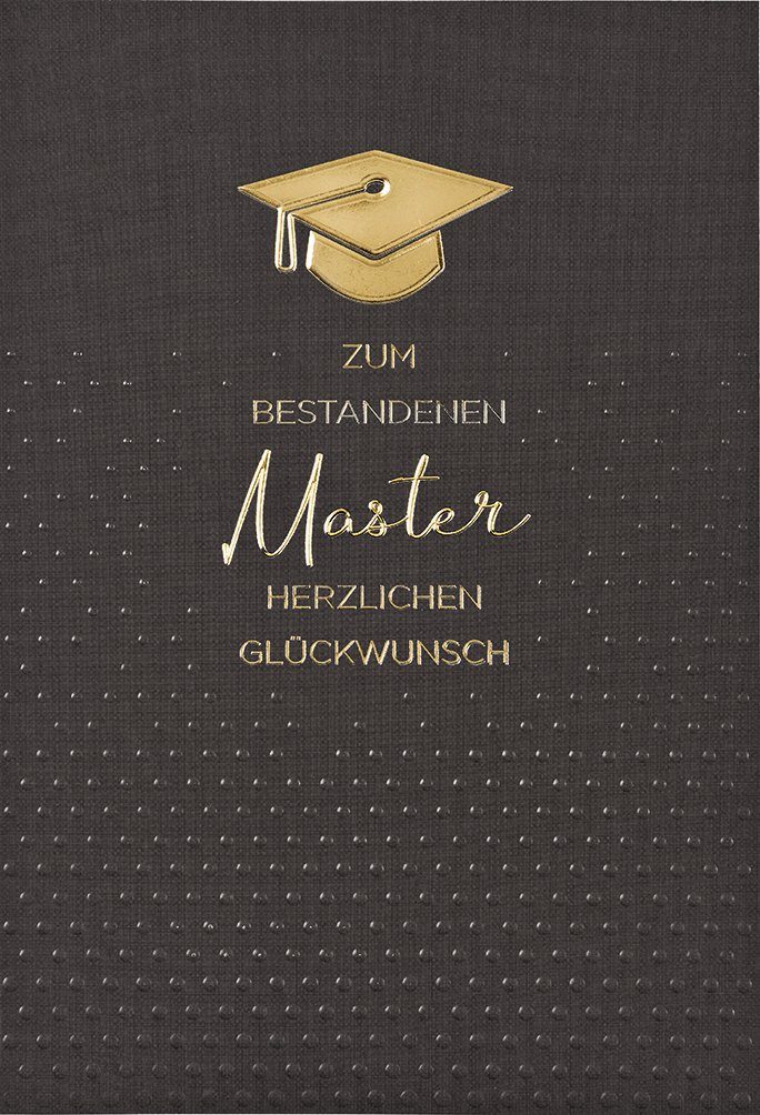BSB Grußkarten Master - Glückwunschkarte im Format 11,5 x 17 cm mit Briefumschlag