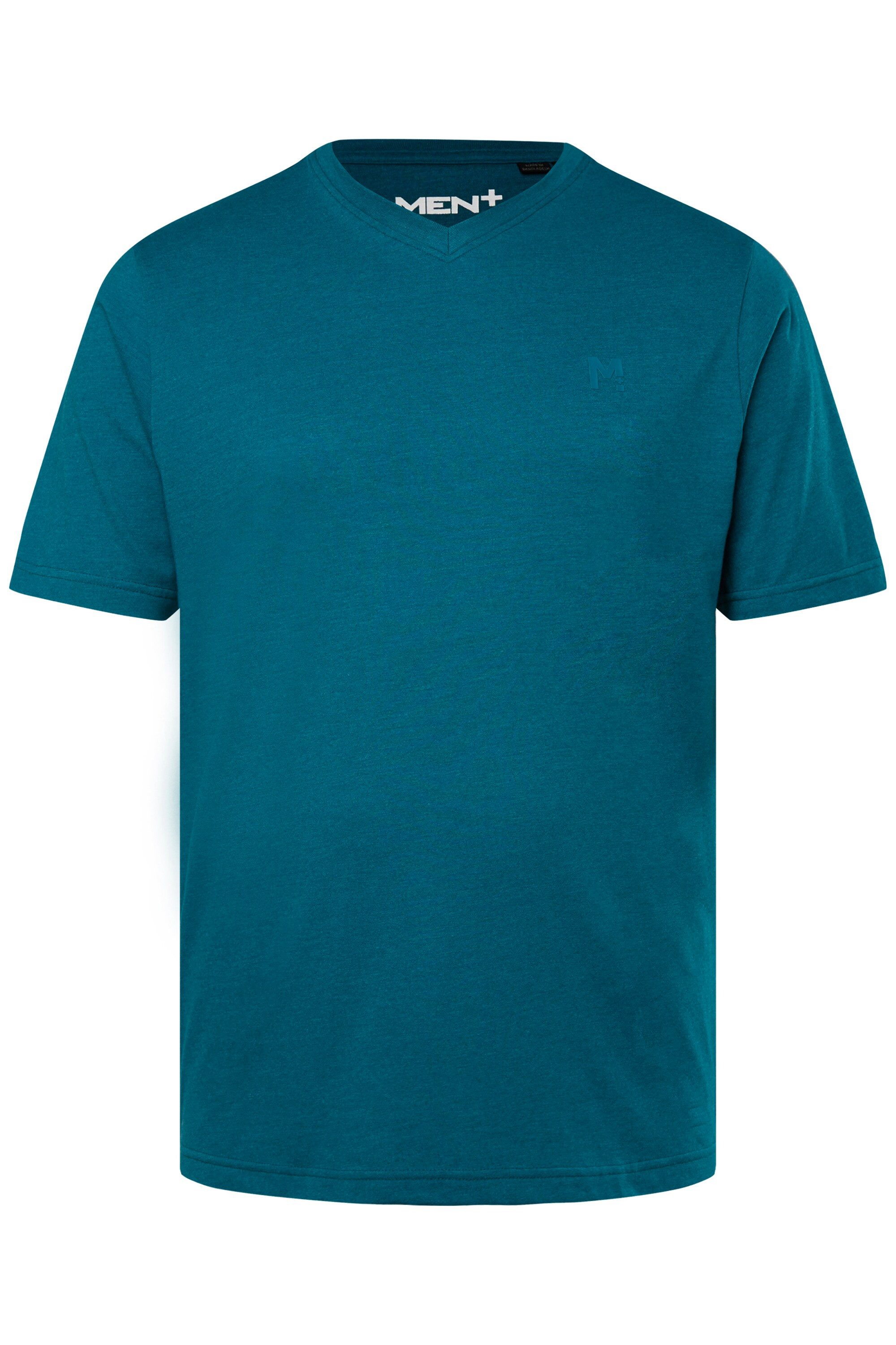 Men Plus T-Shirt T-Shirt Basic Halbarm V-Ausschnitt günstig online kaufen