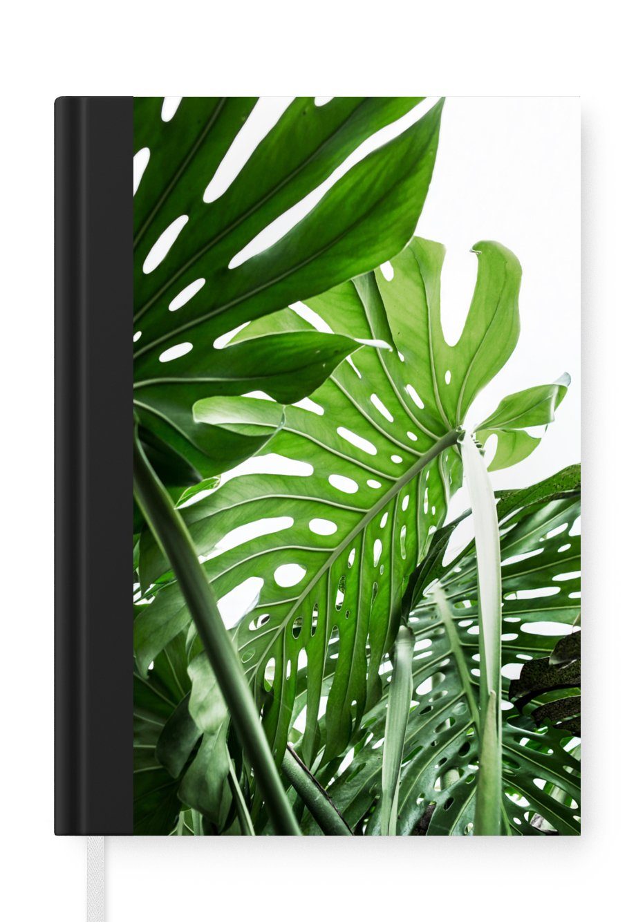 Dschungel Seiten, - A5, - Haushaltsbuch Journal, Grün Pflanzen Merkzettel, Tagebuch, Natur, Notizbuch MuchoWow 98 - Notizheft,