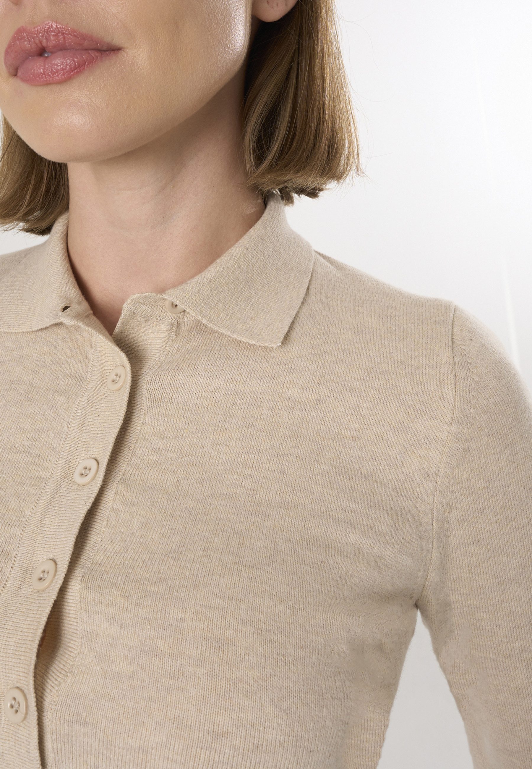 Felix Hardy Polokragenpullover Pullover mit Rollkragen und Knöpfen