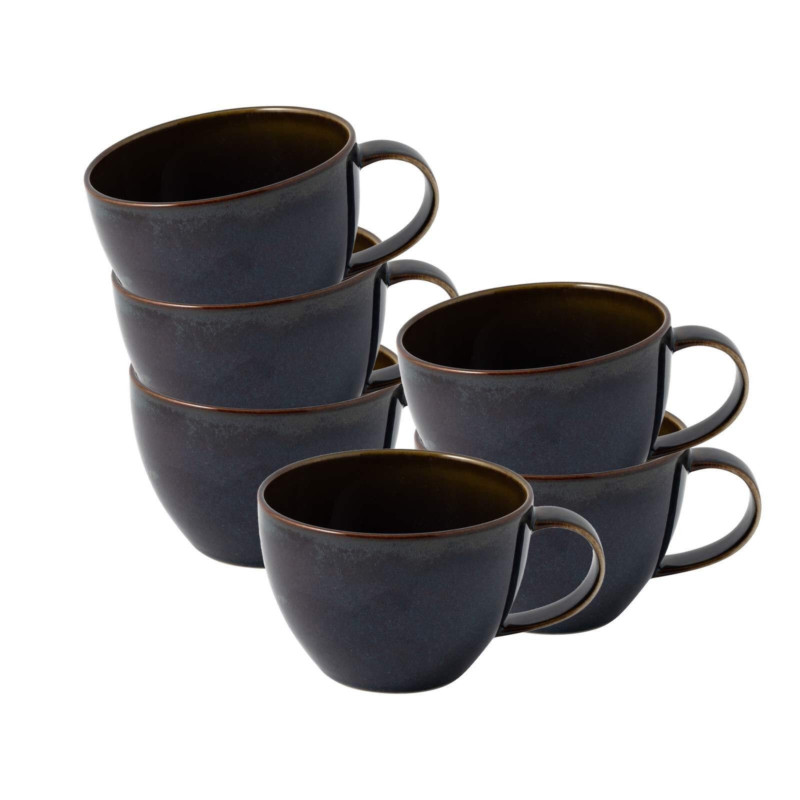 like. by Villeroy & Boch Tasse Crafted Kaffeetassen 247 ml 6er Set, 6-tlg., Porzellan