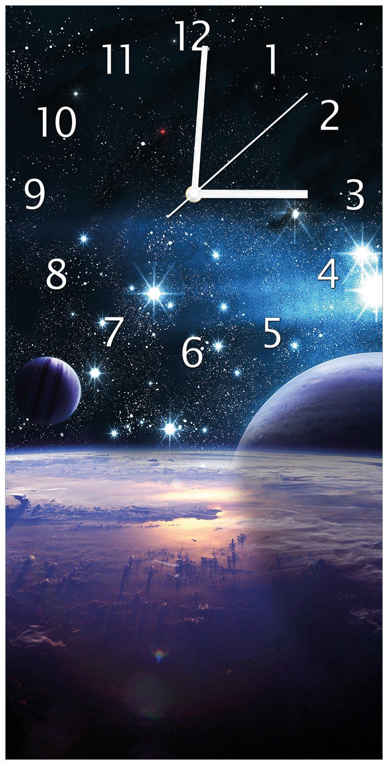 Wallario Wanduhr Planeten im Weltall (Uhr günstig online kaufen