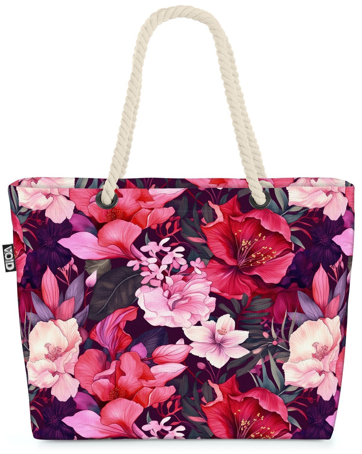 VOID Strandtasche (1-tlg), Blumenmeer Blumenmuster Blumen blumenstrauss blumenmuster blumen gebl | Strandtaschen