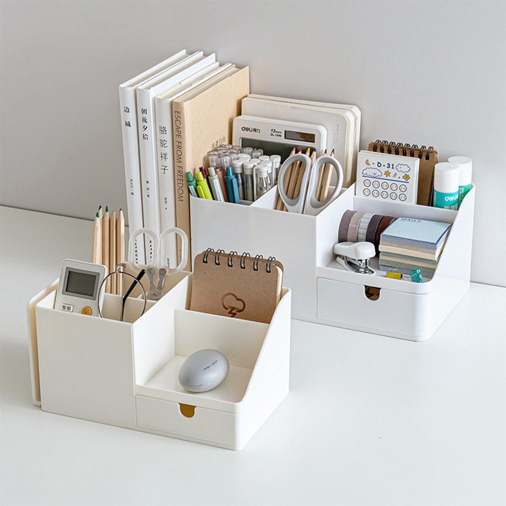 Organizer Plastik Tisch zggzerg Weiß mit Schublade, Organizer Organizer Schreibtisch