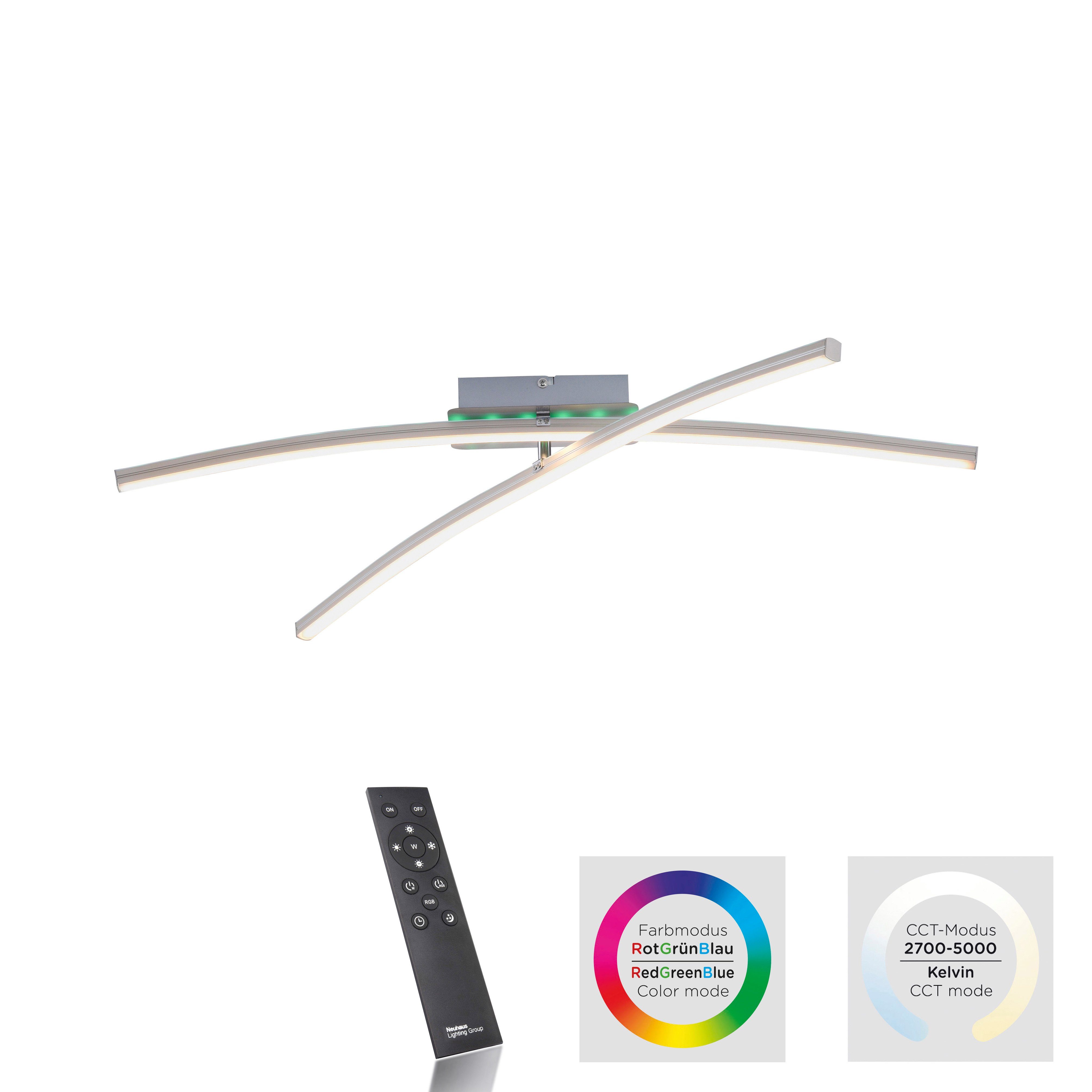 JUST LIGHT Deckenleuchte ALINA, CCT - über Fernbedienung, Fernbedienung, In günstig online kaufen