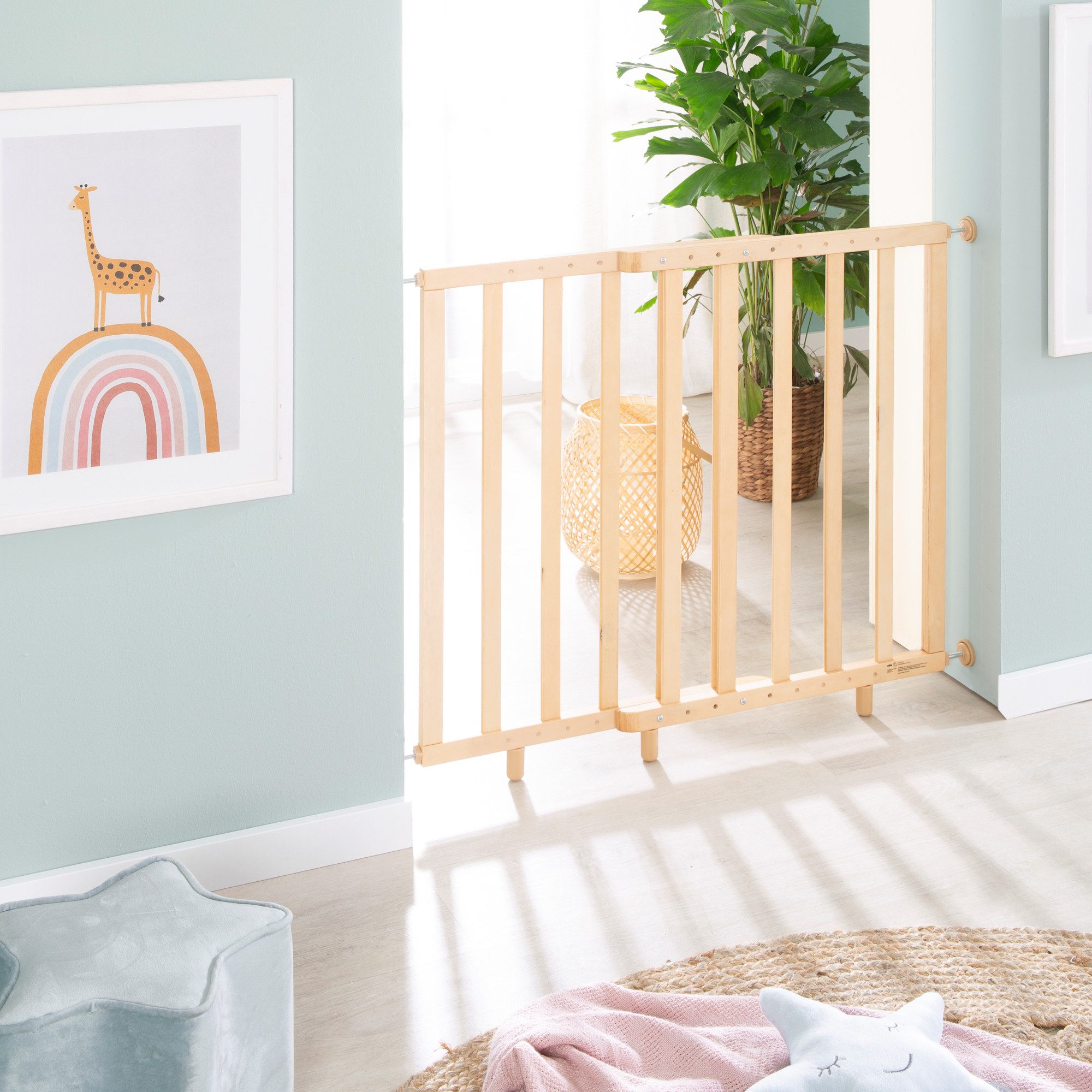 roba® Türschutzgitter zum Klemmen, Treppengitter für Kinder & Haustiere – Bild 3 von 5