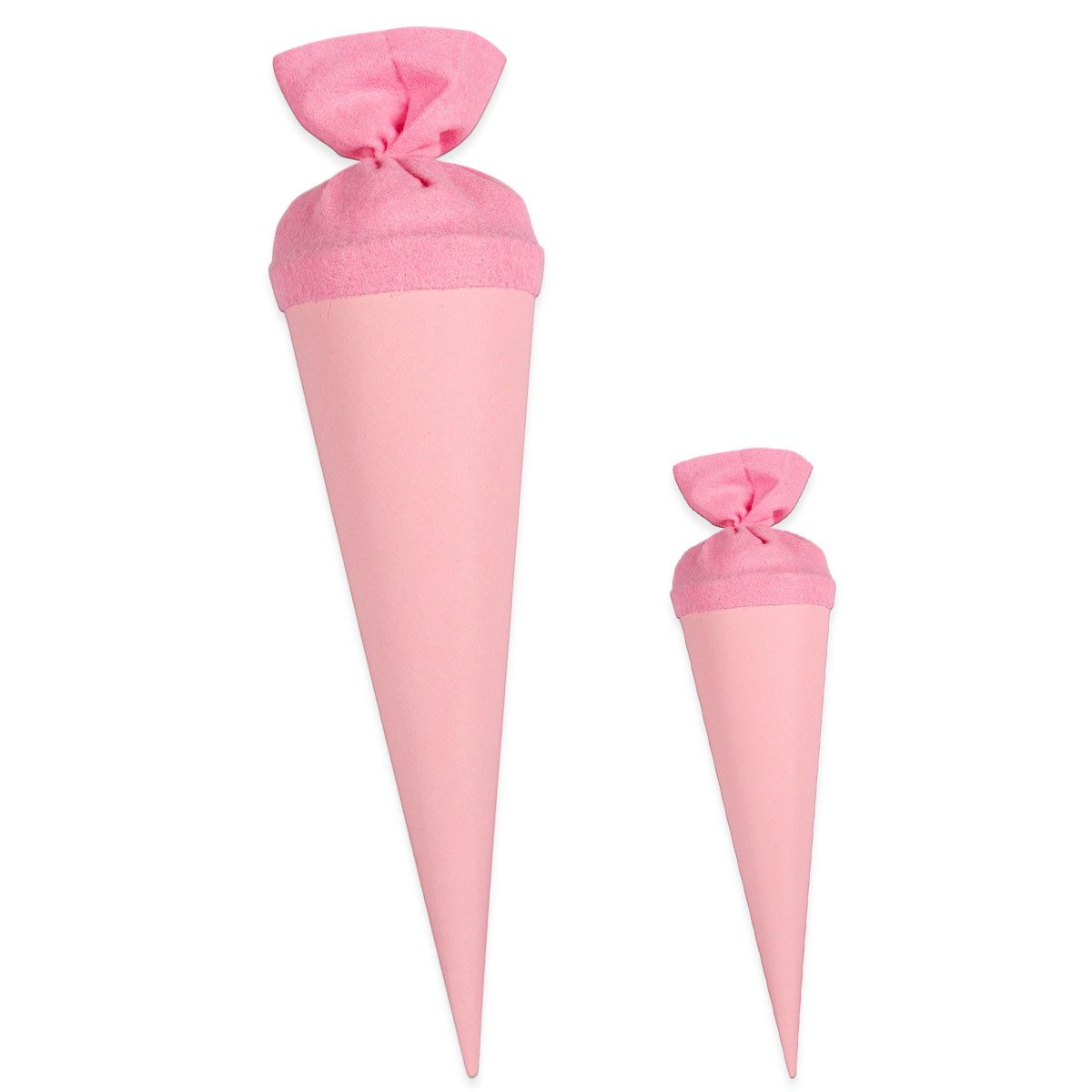 itenga Schultüte itenga Bastelschultüte 70cm und Geschwister 35cm mit Filzverschluss RO