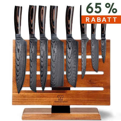 Küchenkompane Messer-Set »Asiatisches Bundle Premium, 8 superscharfe Кухонные ножи im Bundle« (1-tlg)