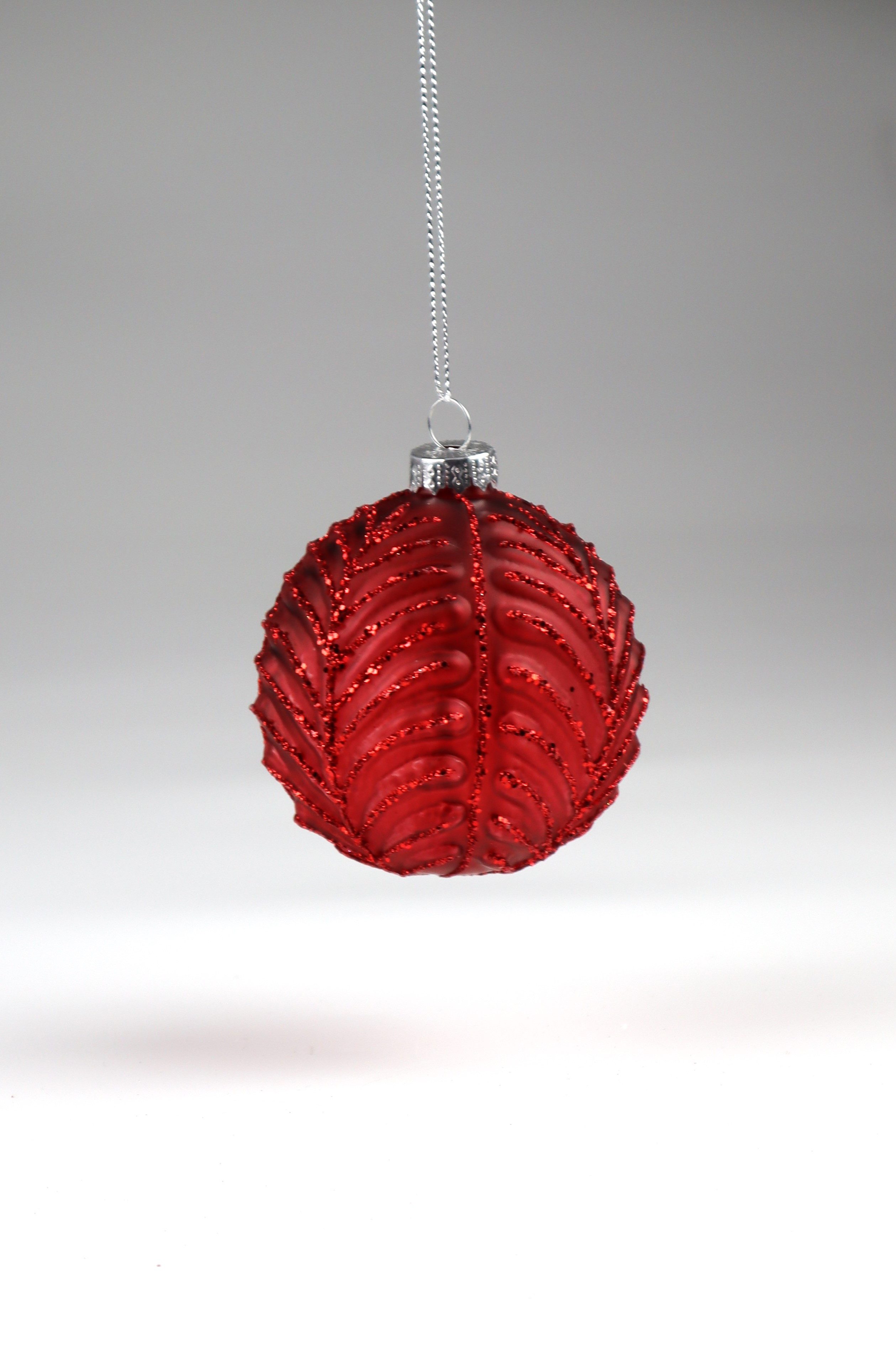 Weihnachtsbaumkugel aus Glas, Ø: 8 cm