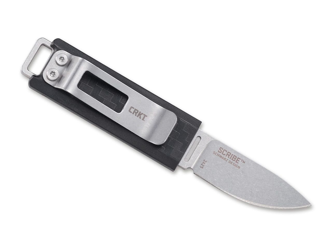 CRKT Messer Clip Mini feststehend Universalmesser Black Scribe