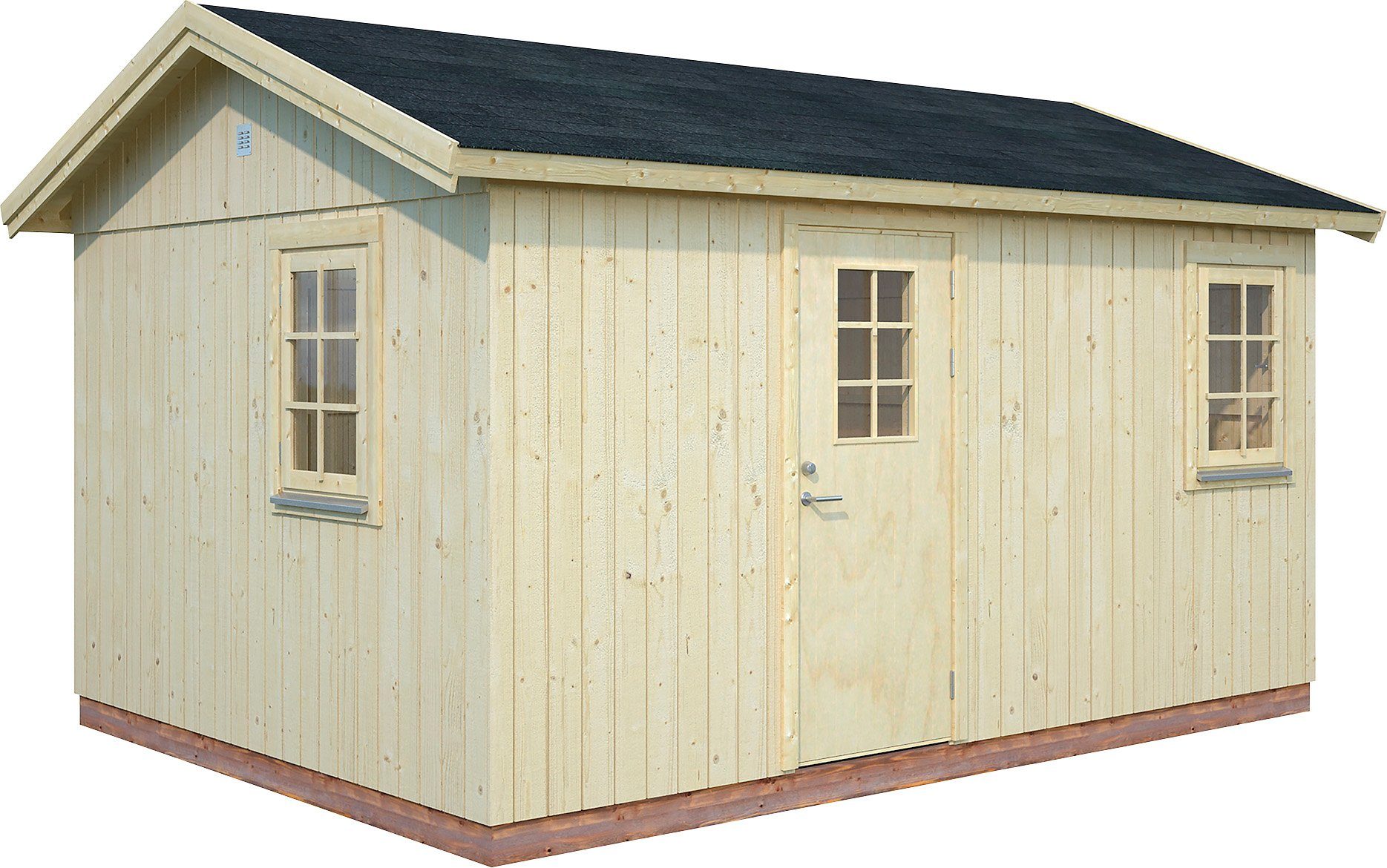 Palmako Gartenhaus Nordic Haus Hedwig, BxT: 367x502 cm, inklusive Fußboden