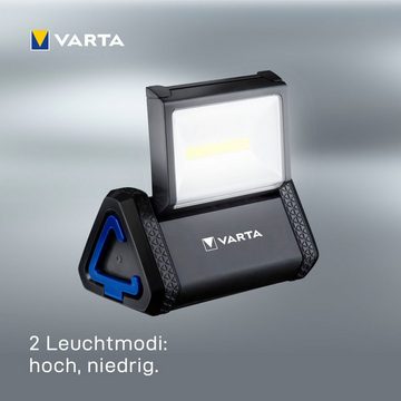 VARTA Taschenlampe WORK FLEX AREA LIGHT (Set, 4-St), für Werkzeugkästen,Befestigungsmöglichkeiten für freihändiges Arbeiten