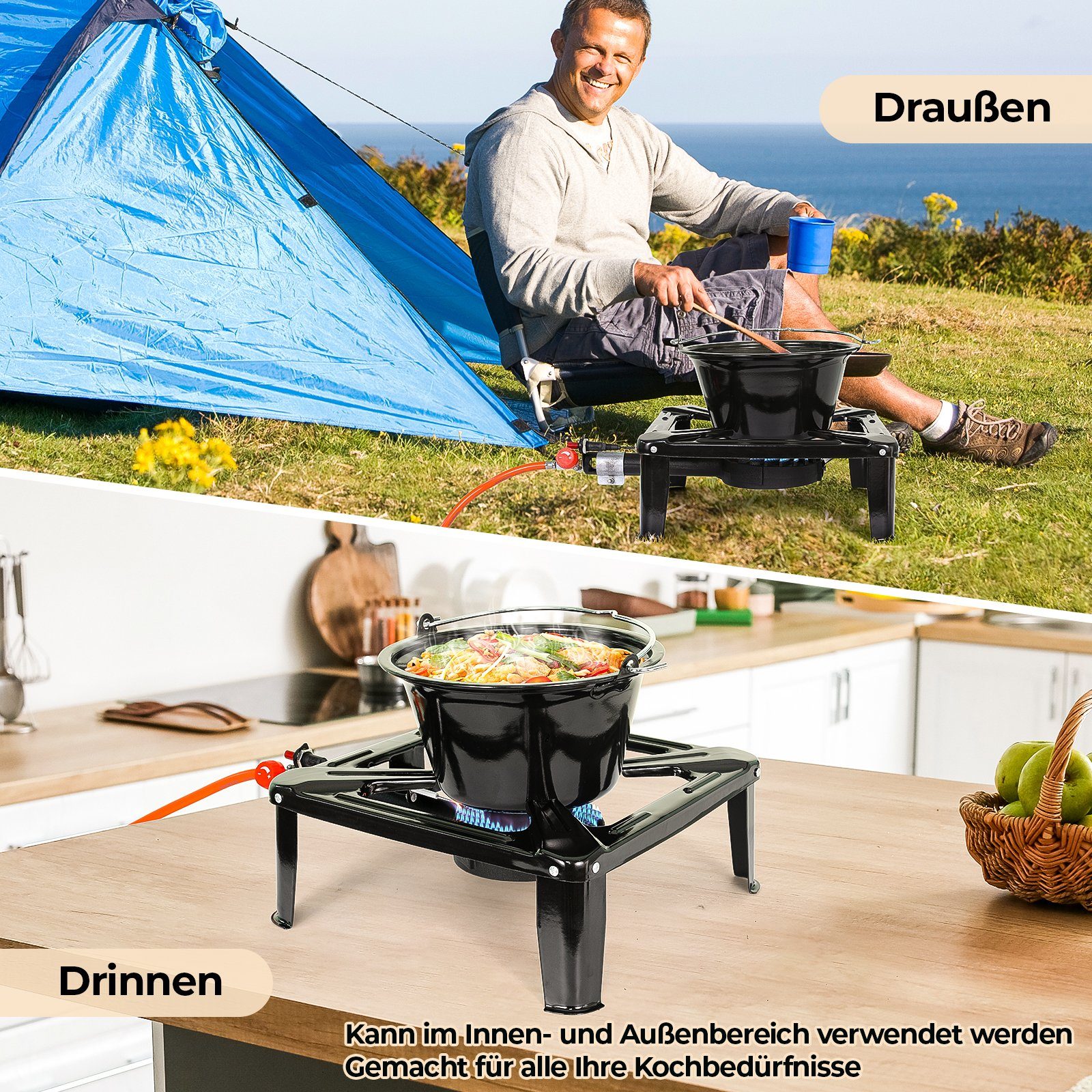 Camping Outdoor Femor Gaskocher Gas-Hockerkocher Hockerkocher Campingkocher Industrial