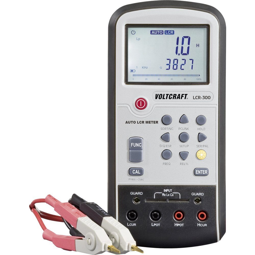 VOLTCRAFT Spannungsprüfer VOLTCRAFT LCR-300 LCR Messbrücke digital CAT I Anzeige (Counts): 200, (LCR-300)