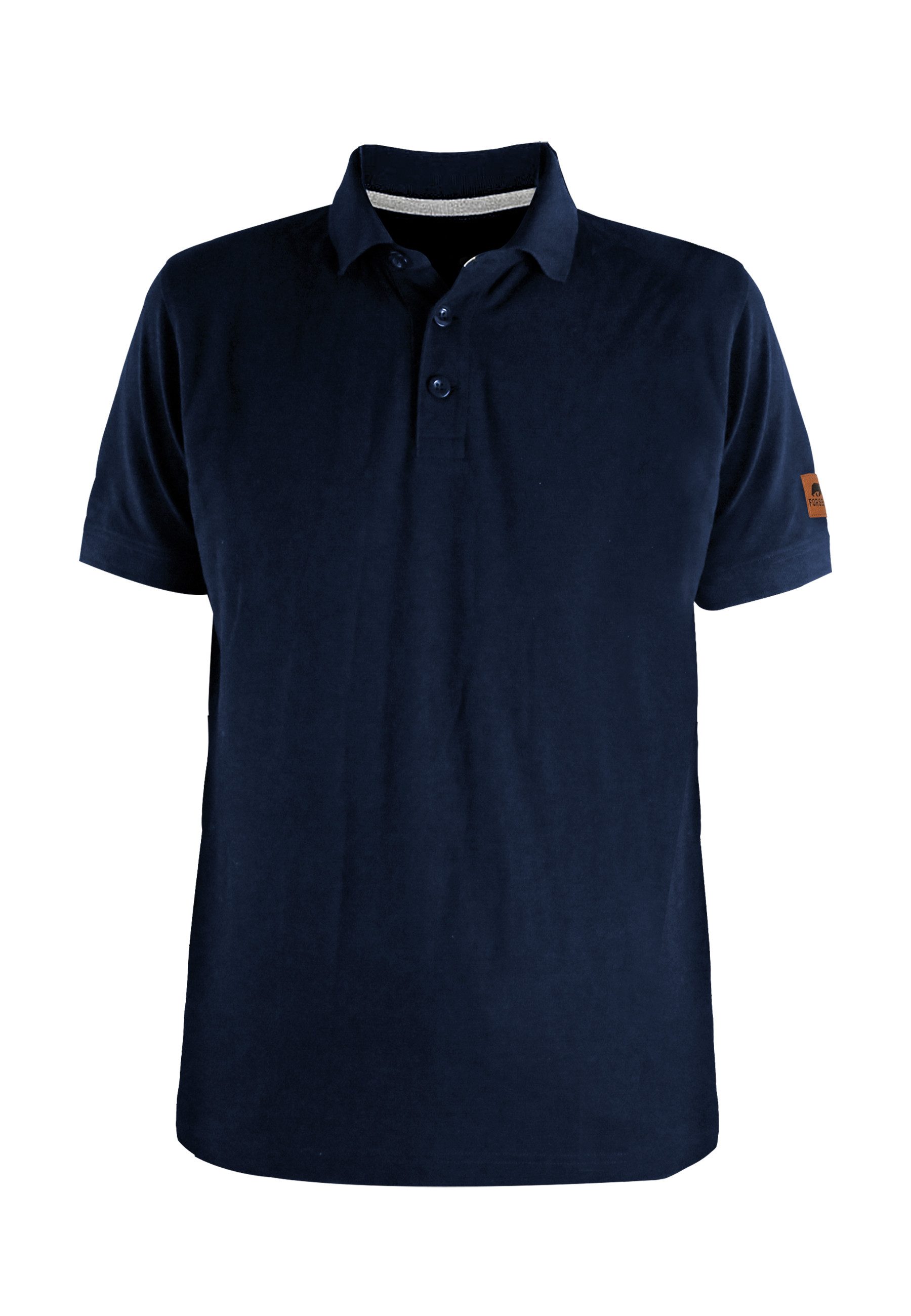 FORSBERG Poloshirt mit Knopfleiste