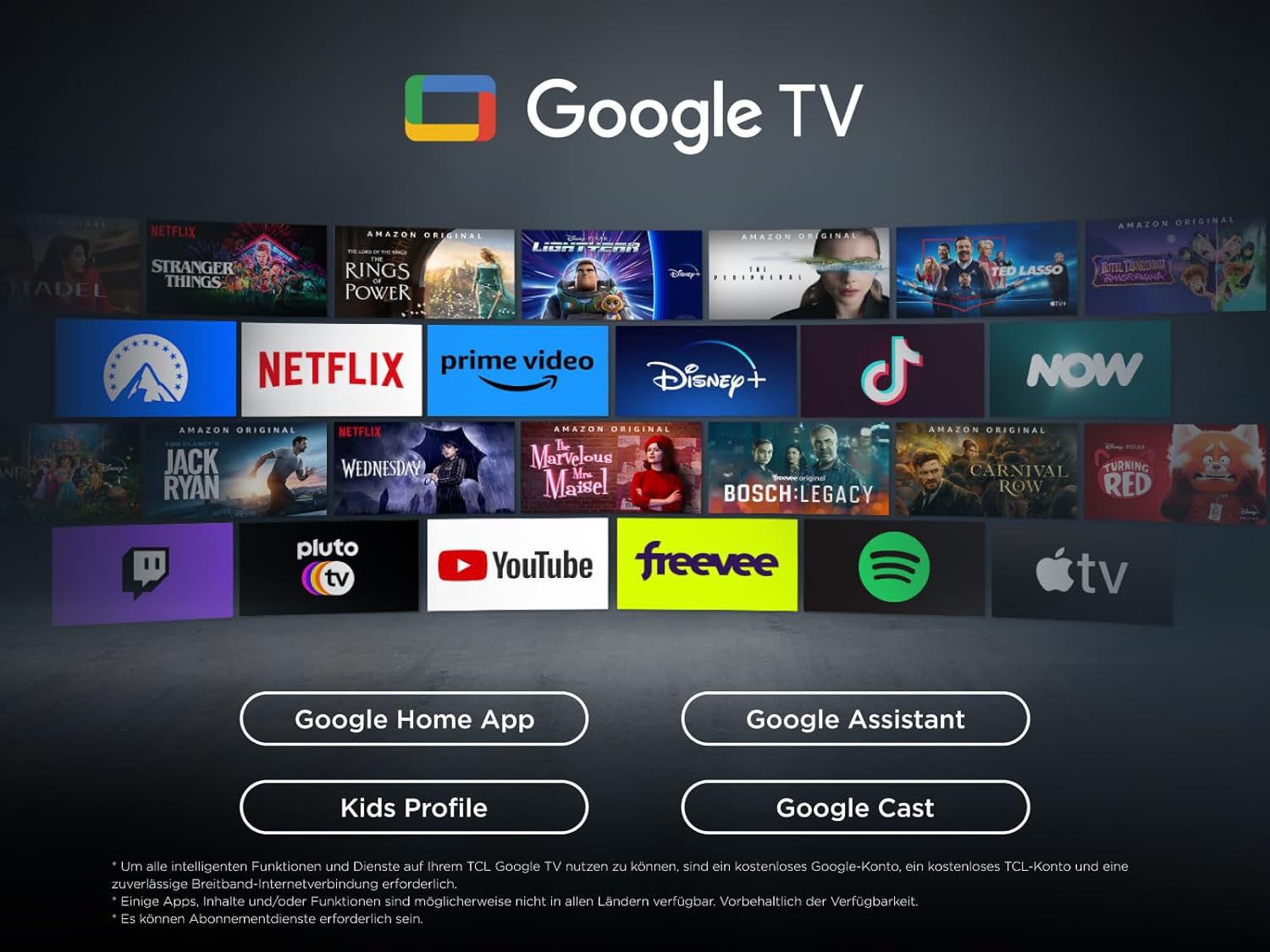 TCL 85T69CX1 QLED-Fernseher (215 cm/85 Zoll, 4K Ultra HD, Google TV)
