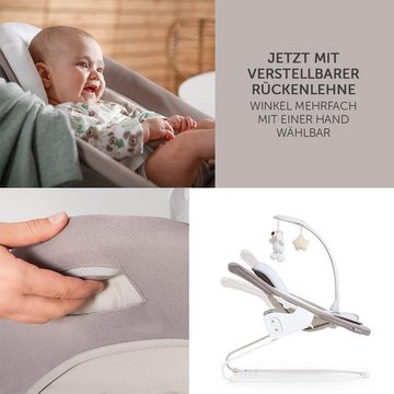 Hauck Hochstuhl Alpha Plus Natur - Newborn Set Deluxe (Set, 4 St), Holz Babystuhl ab Geburt inkl. Aufsatz für Neugeborene & Sitzauflage