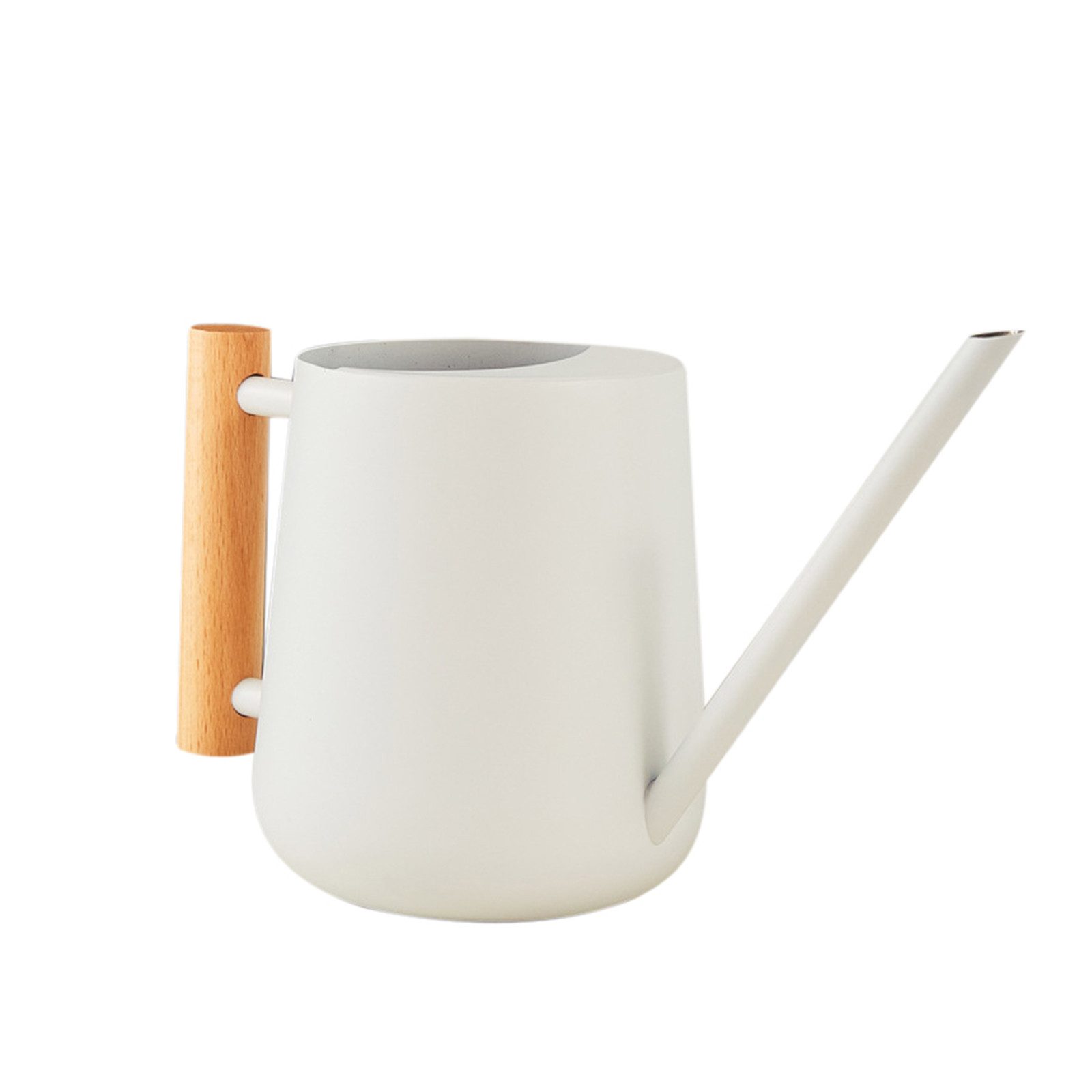 GarveeMore Gießstab 900ml Indoor-Gießkanne mit langem Auslauf und Holzgriff RostfreierStah, Bequeme Gießkanne mit Holzgriff für Zimmerpflanzen