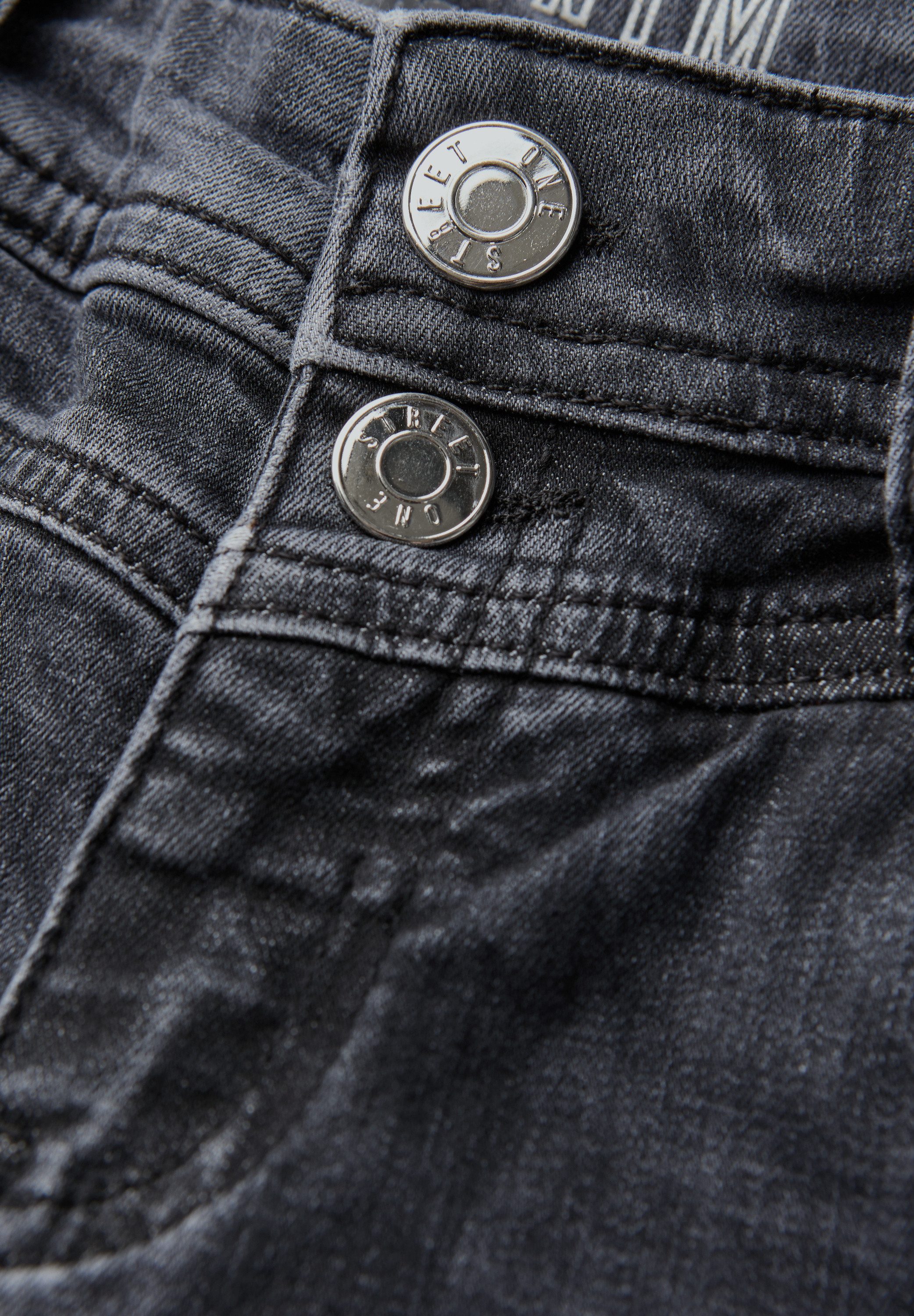 STREET ONE Comfort-fit-Jeans in grauer Waschung