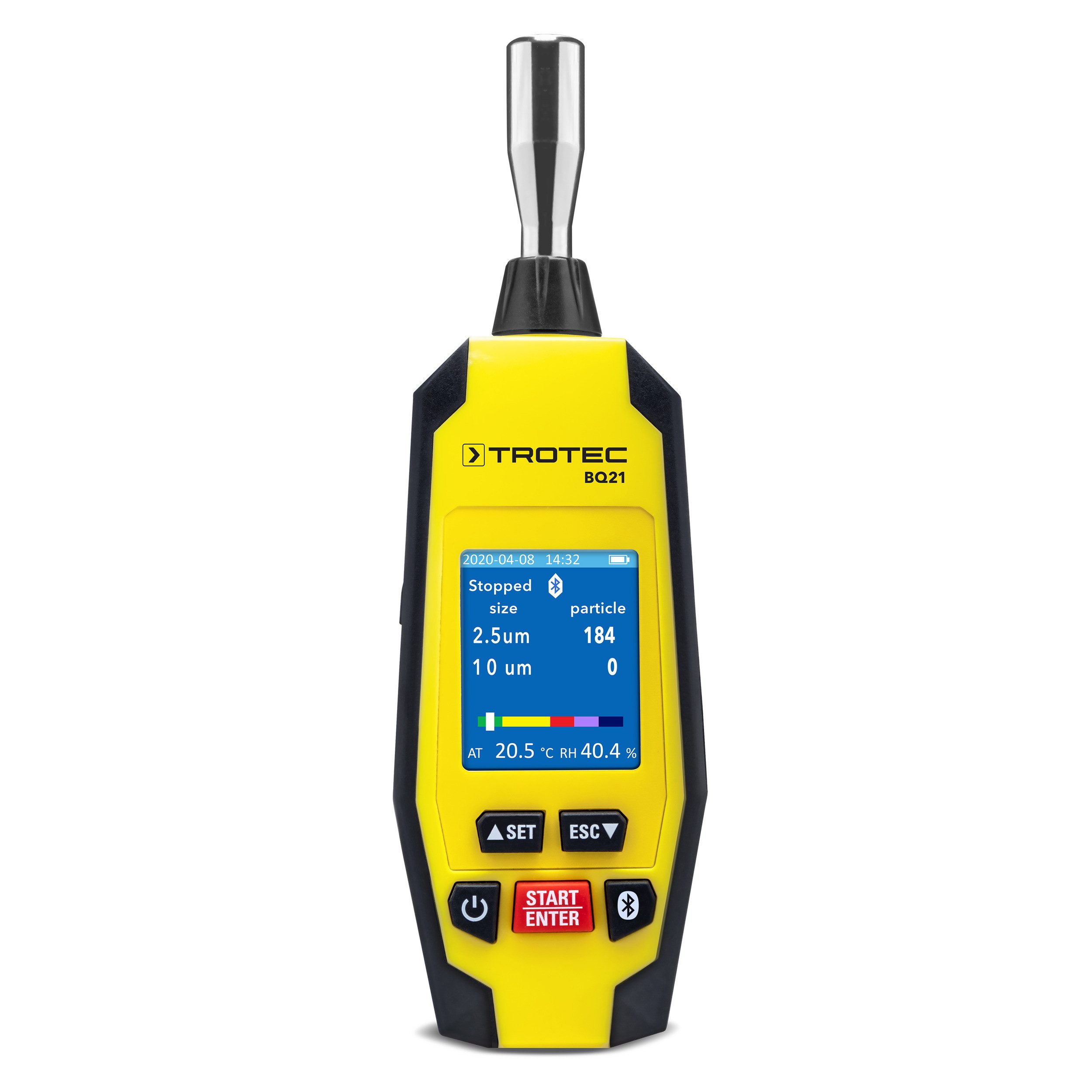 TROTEC Multimesser Mini-Partikelmessgerät BQ21 2-Zoll-Farbdisplay