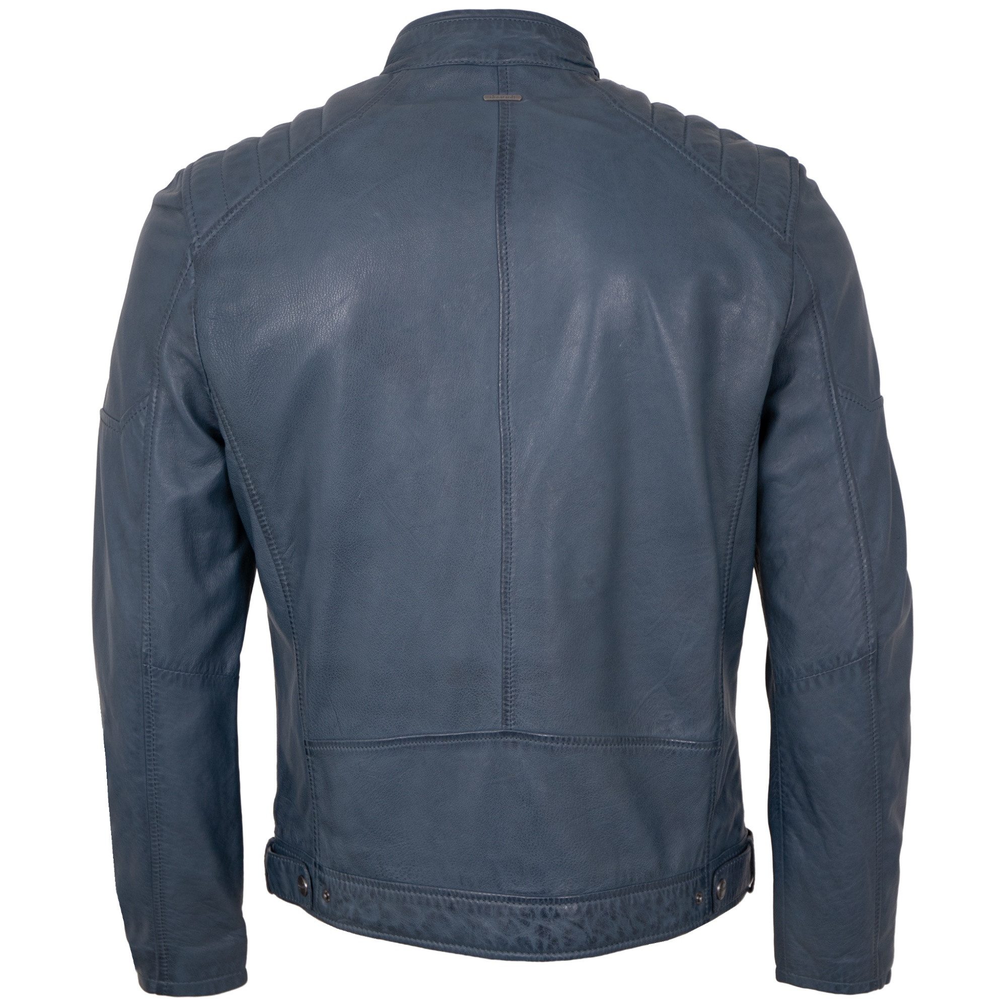 Deercraft Lederjacke DMJaimi Deercraft - Herren Lederjacke Lammnappa blau