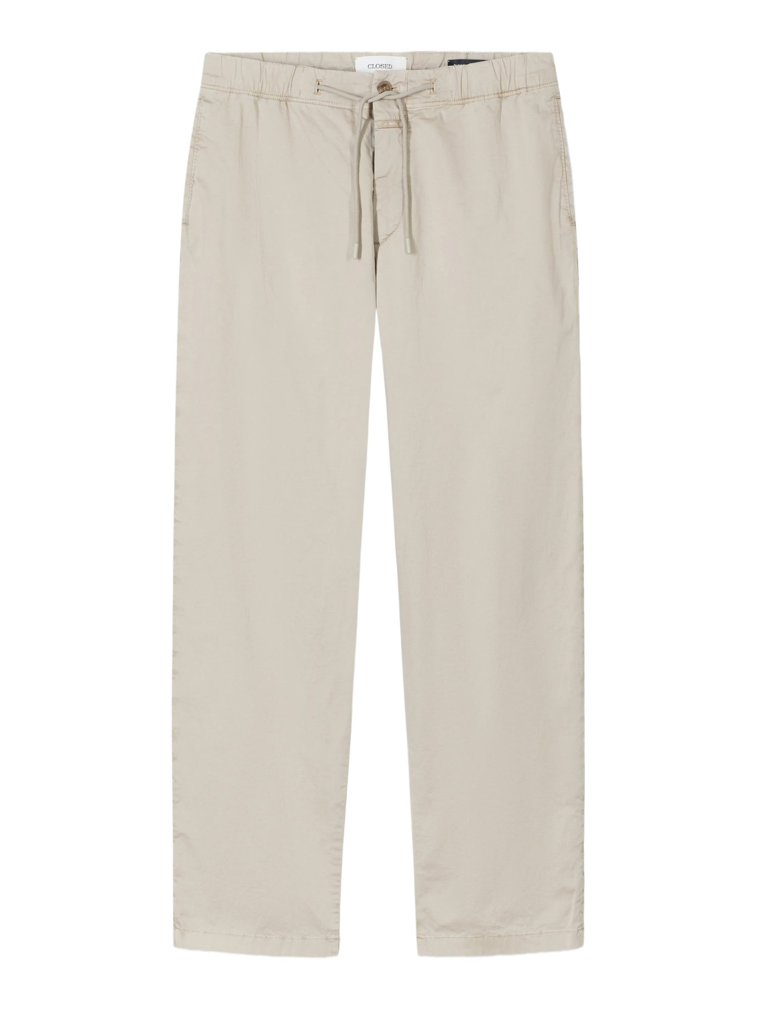 CLOSED Stoffhose natur, Casual, Baumwolle, Unifarben, Relaxed Fit, Mittel