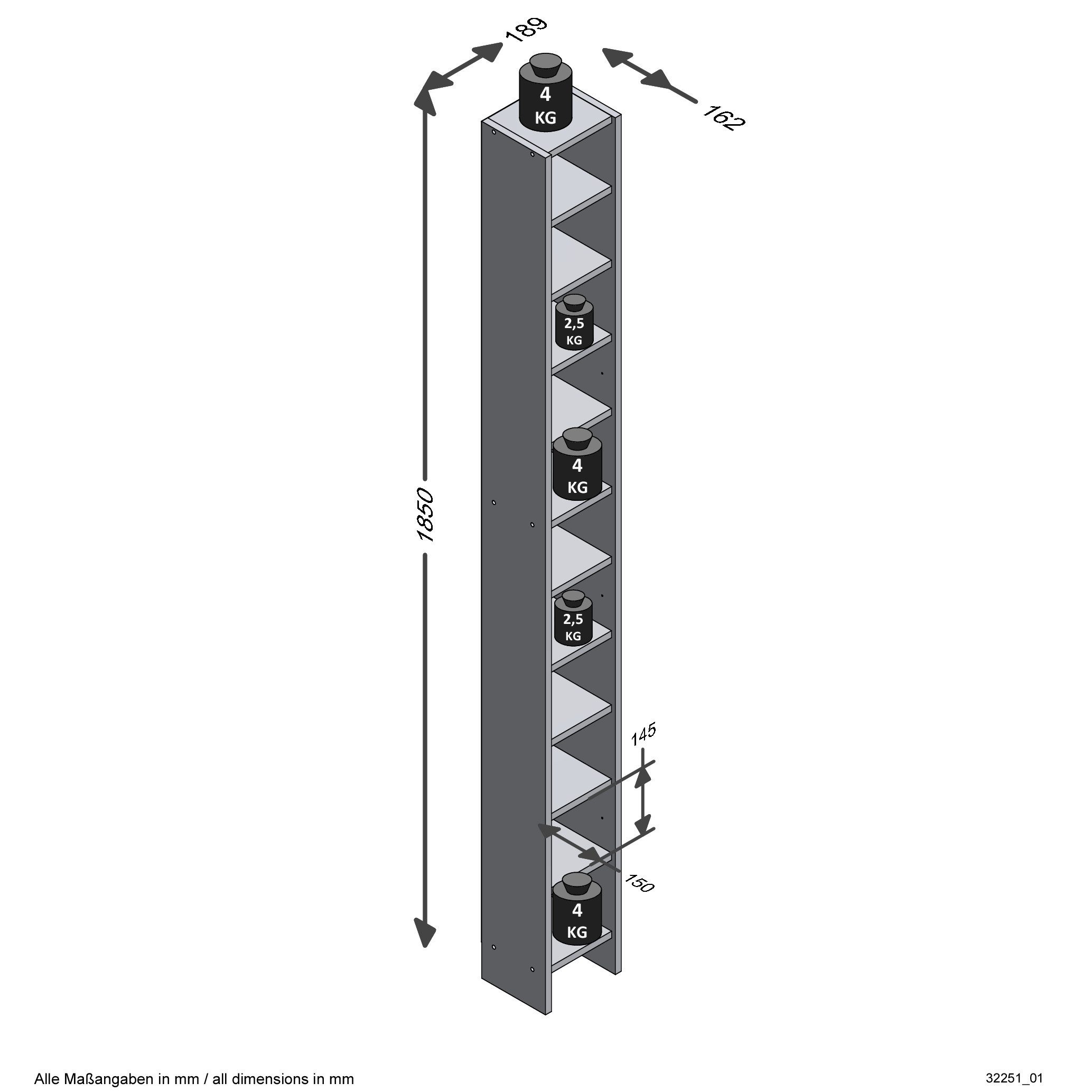 FMD Möbel CD-Regal in weiß - günstig online kaufen