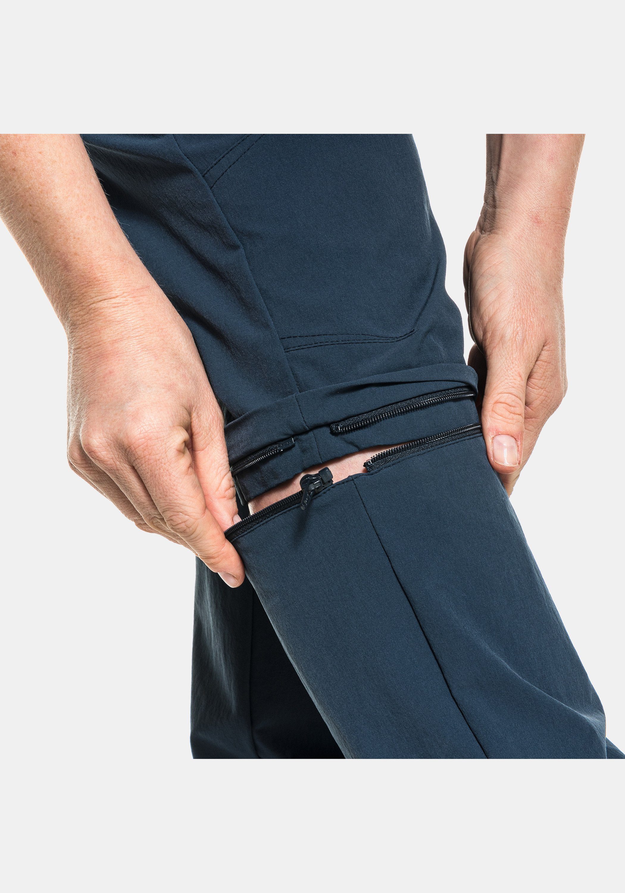 Schöffel Zip-away-Hose Pants Engadin1 dunkelblau Zip Off
