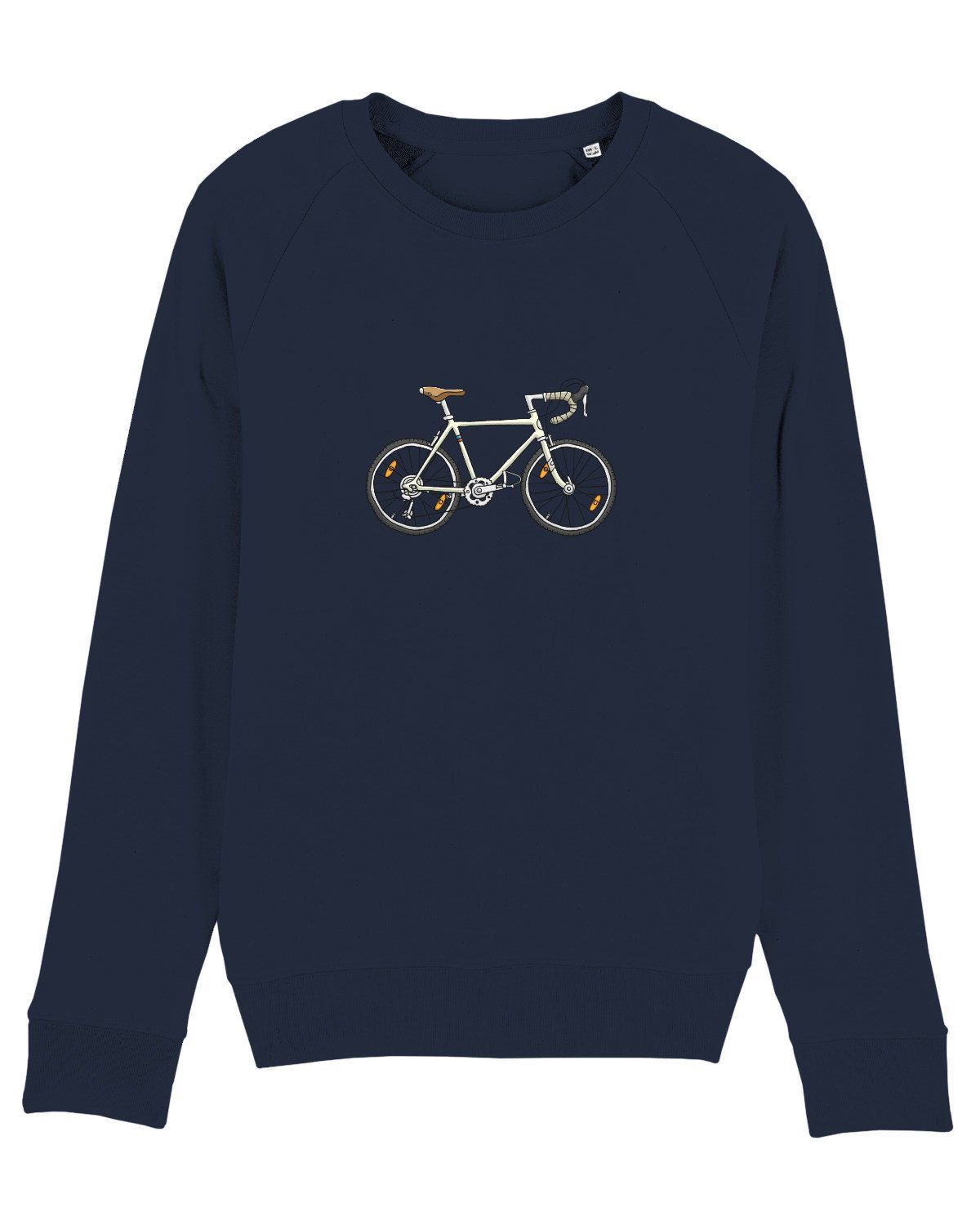 Doodle Apparel wat? dunkelblau (1-tlg) Sweatshirt Bike