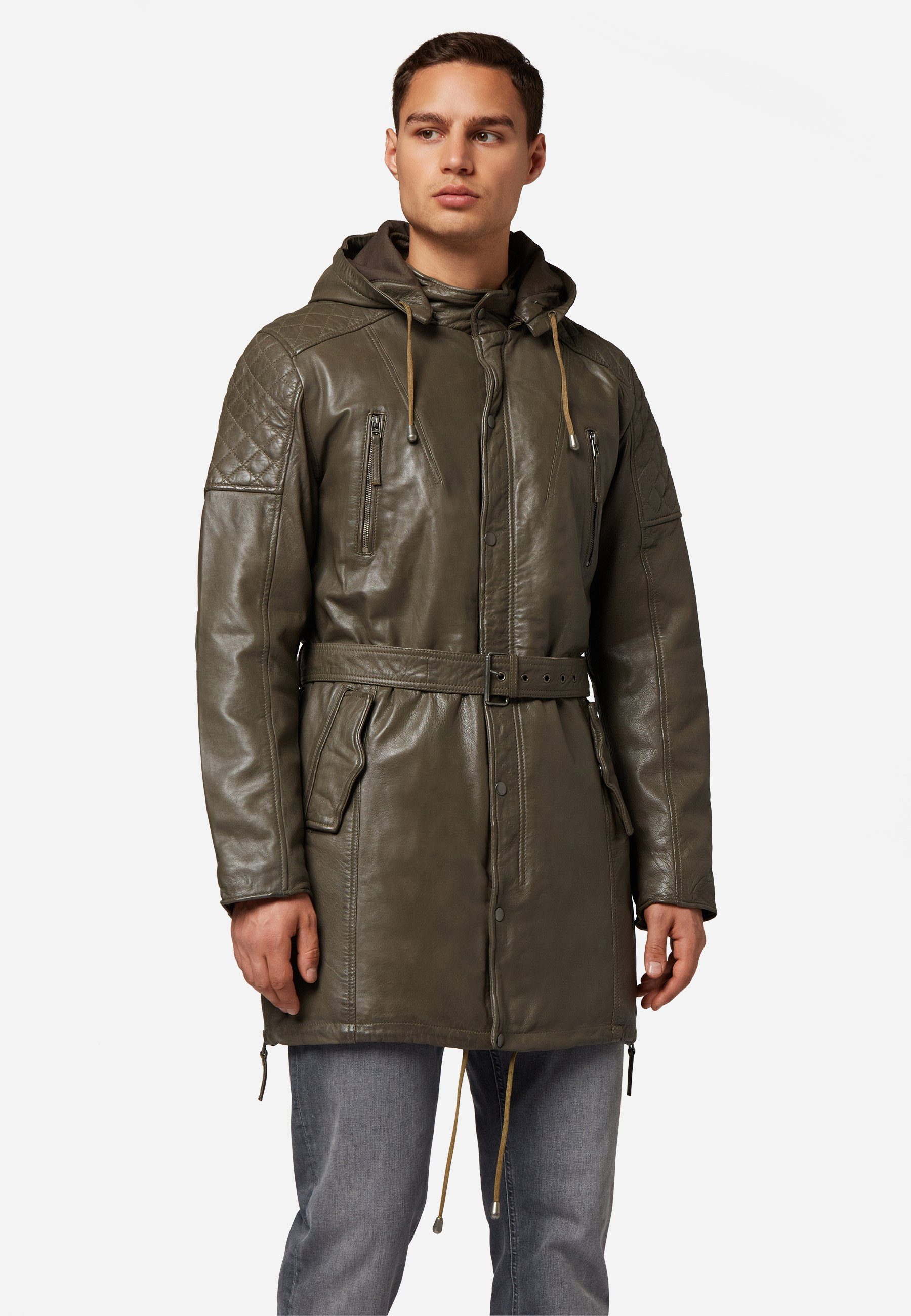 RICANO Lederjacke Sheena-M Im Parka-Stil mit günstig online kaufen