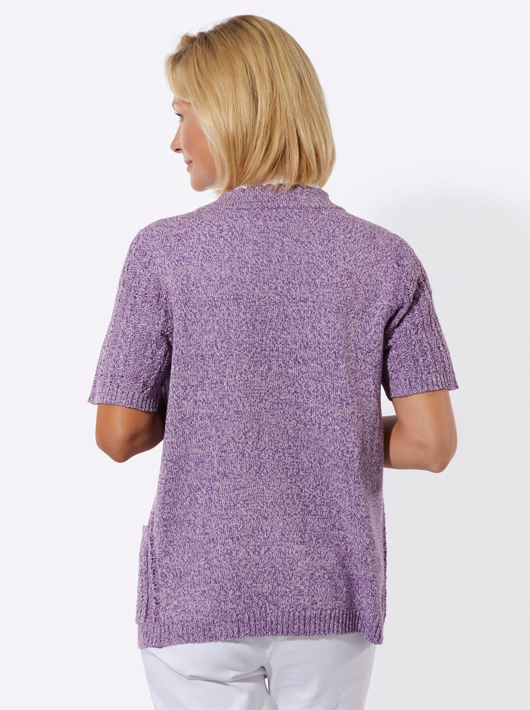 Witt Strickjacke Strickjacke Kurzarm Ajour, Jersey günstig online kaufen