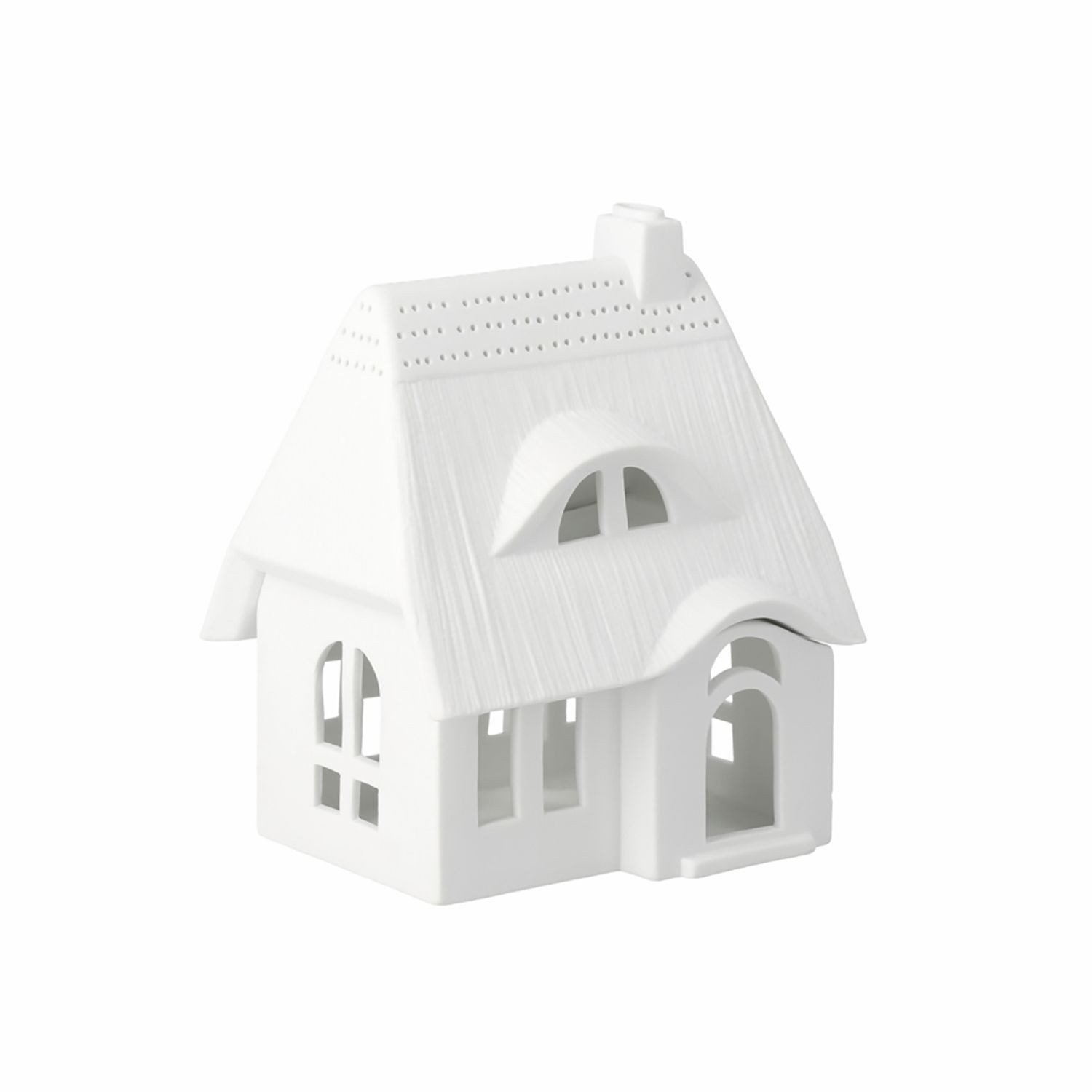 Räder Design Teelichthalter Lichthaus Reetdachhaus