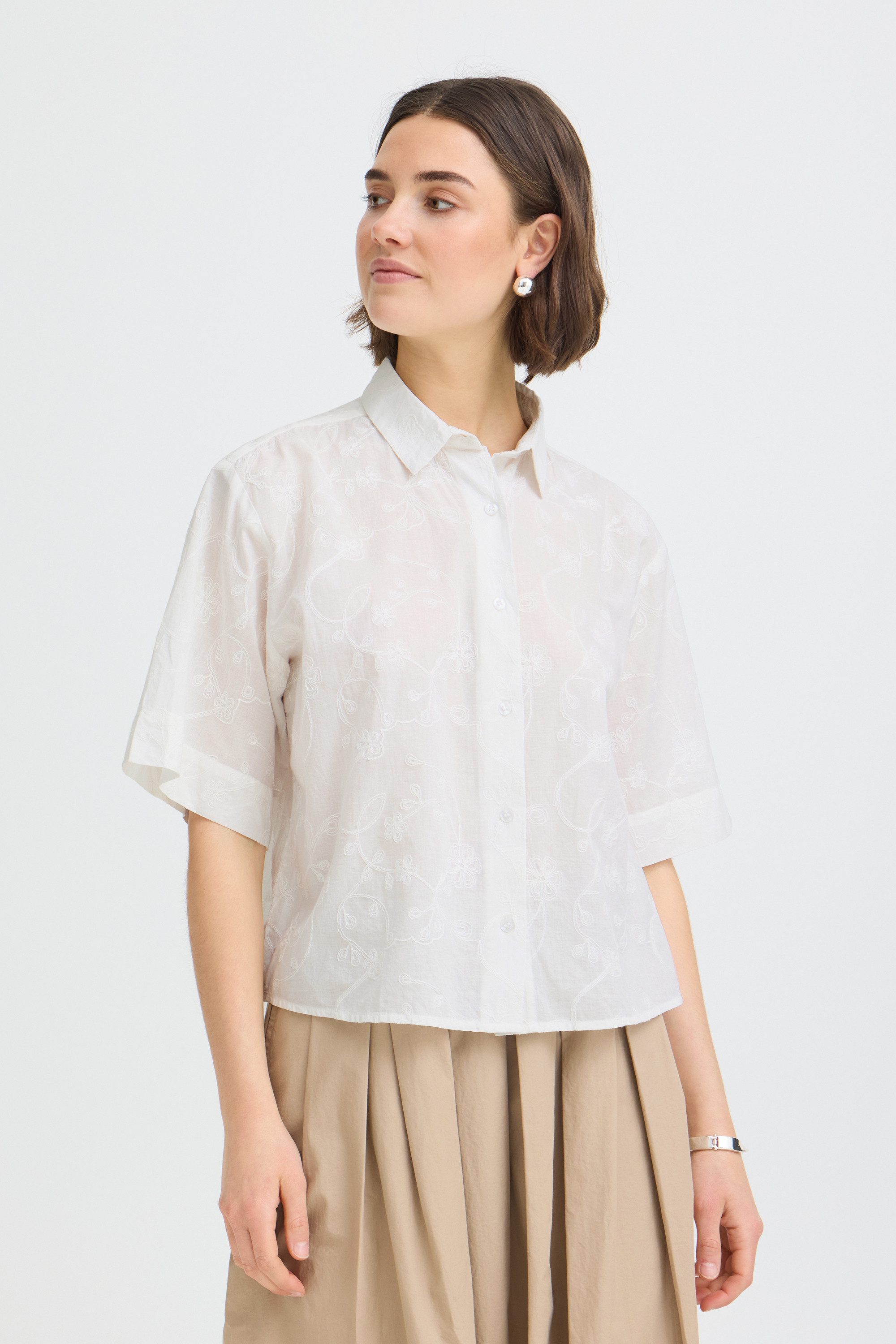 fransa Kurzarmhemd Kurzarm-Bluse FREMMY