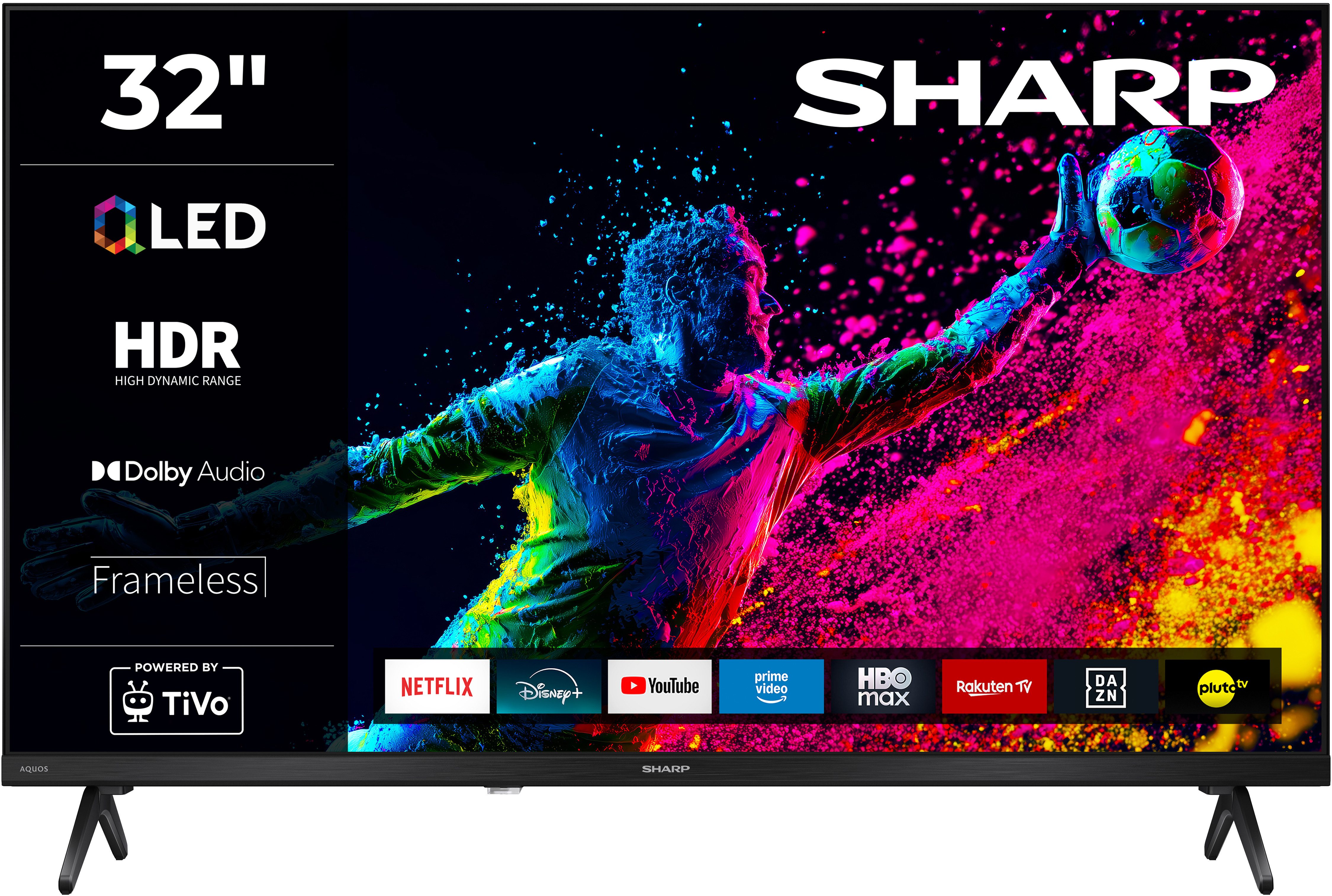 Sharp 1T-C32HE3x QLED-Fernseher (80 cm/32 Zoll, HD, Smart-TV)