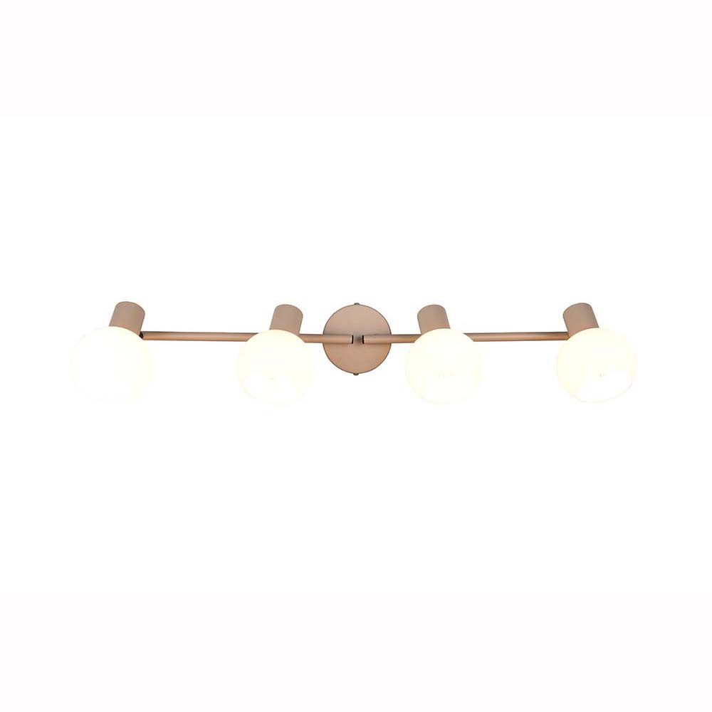 Reality Leuchten Deckenspot, Leuchtmittel nicht inklusive, Deckenleuchte Wohnzimmerlampe Flurleuchte warm beige Metall E14