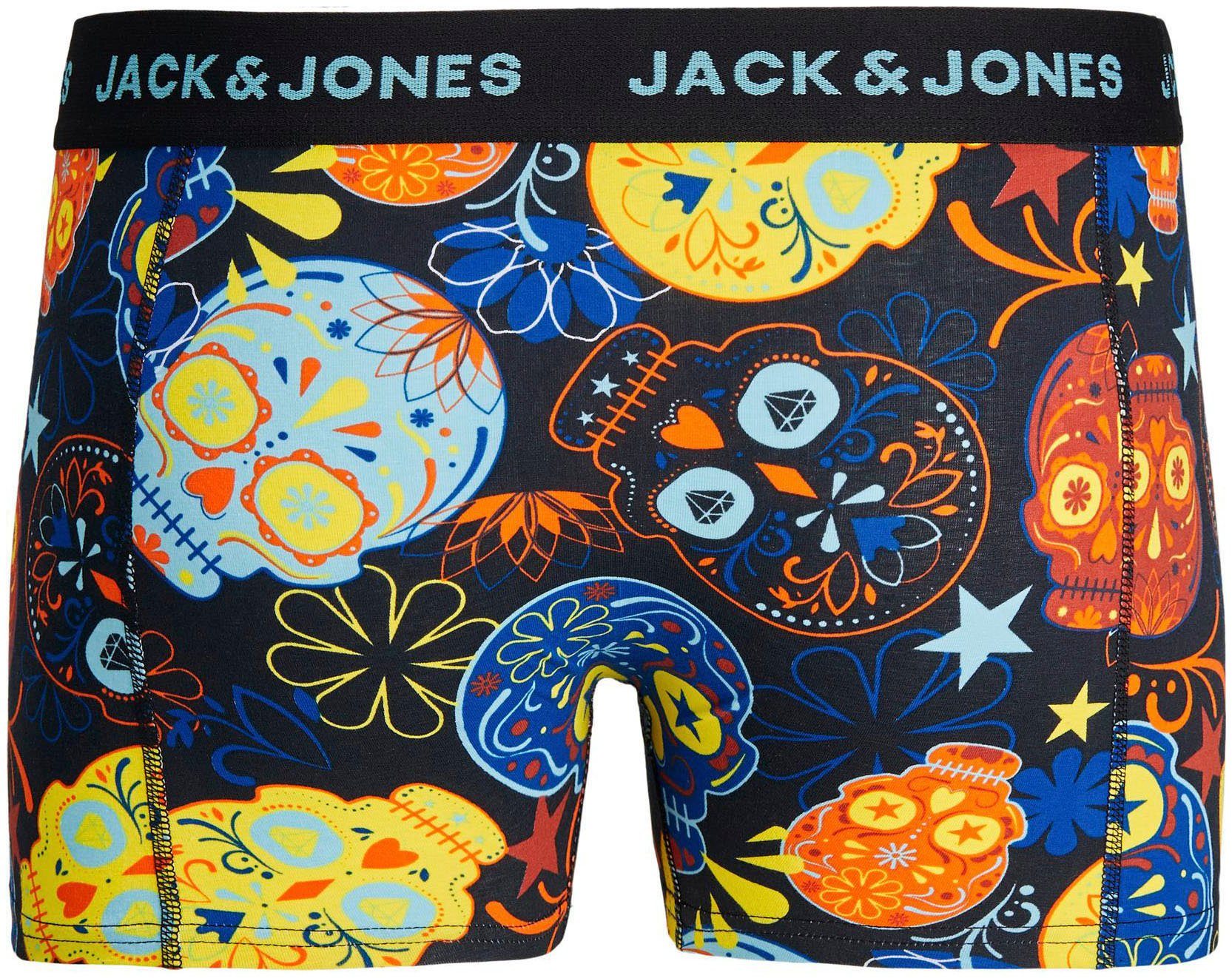Jack & Jones Junior Trunk JACSUGAR bequem, elastisch, stylisch, 3er Pack (Packung, 3-St) bedruckt, modisch, regular fit, Rundhals