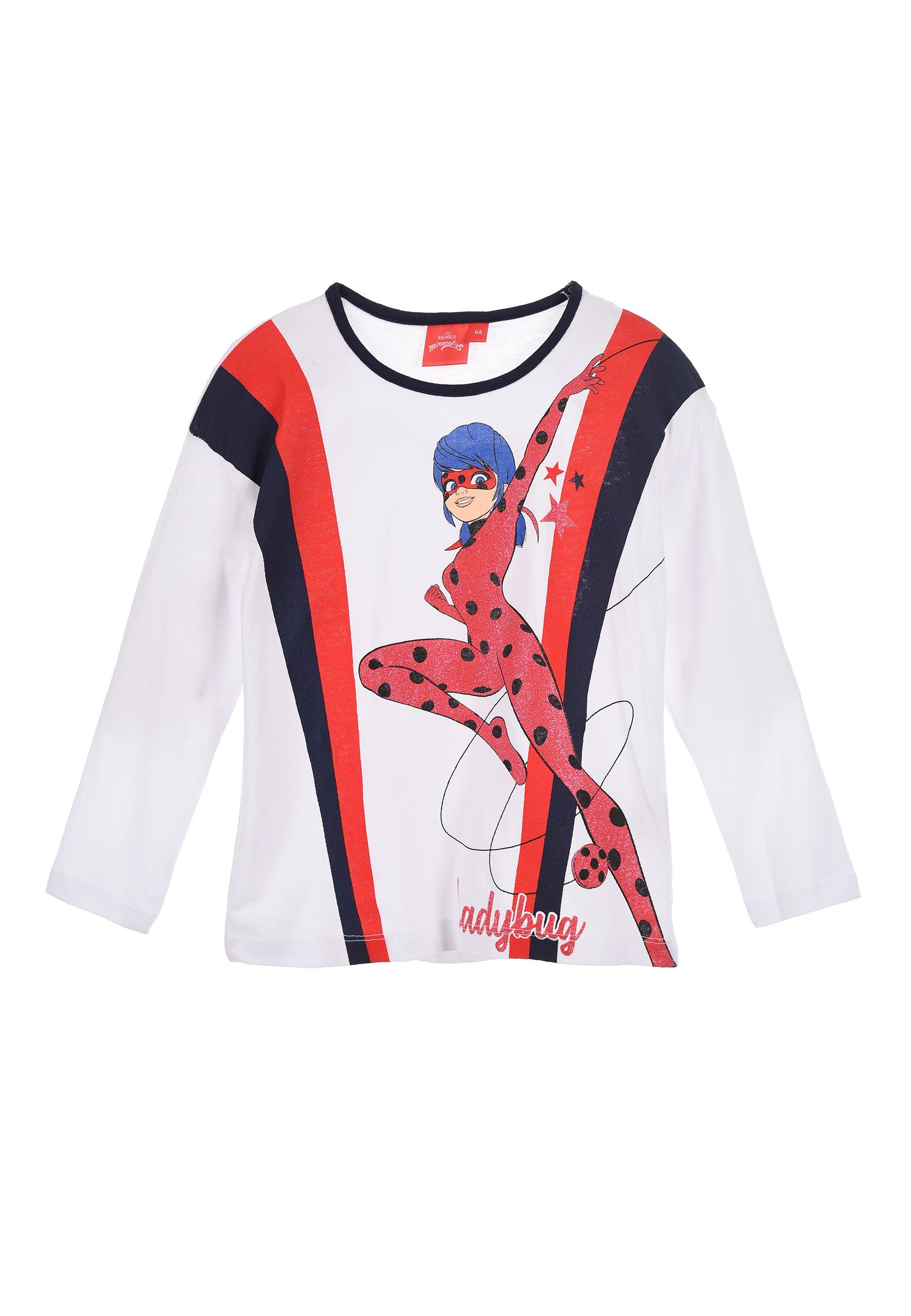 Miraculous - Ladybug Langarmshirt Kinder Mädchen Oberteil Langarm Shirt,  Durch die verwendete Baumwolle haben Ihre Kleinen ein angenehmes