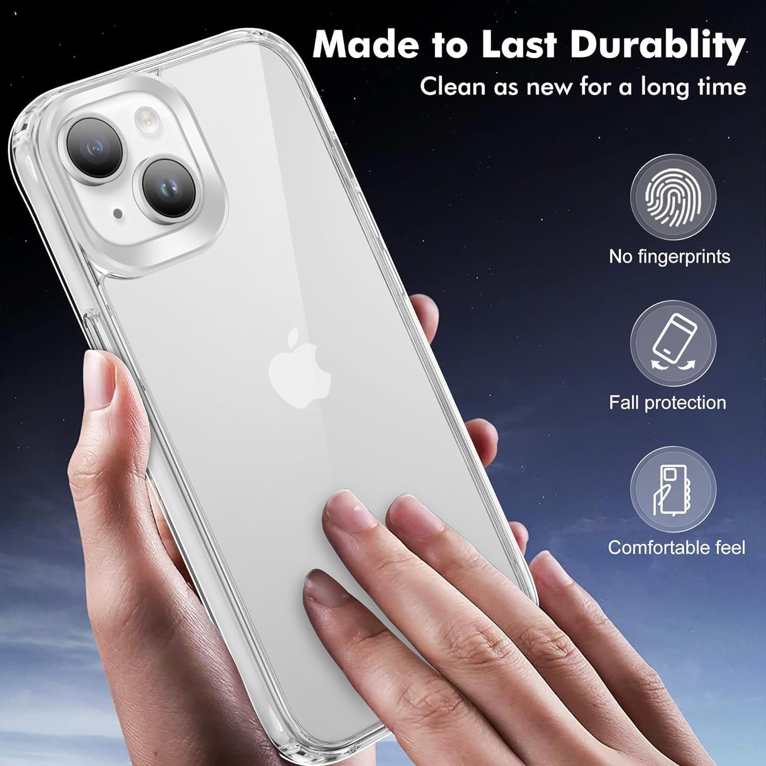 Widmann-Shop Handyhülle Transparente Hülle für iPhone 17 16 15 14 13 12 Pro Max Mini Plus Case, vergilbungsfrei