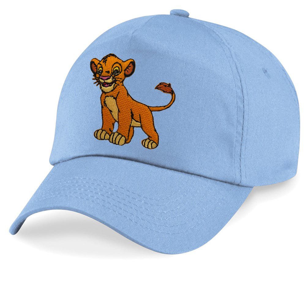 Blondie & Brownie Baseball Cap Kinder Simba Stick Patch Lion König der Löwen Nala One Size Hellblau | Baseball Caps