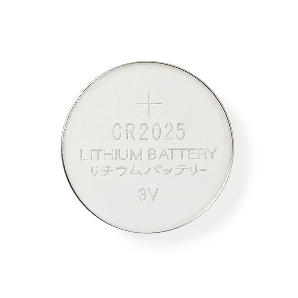 Nedis BALCR20255BL Batterie, (5 St), Lithium-Knopfzellen, zuverlässige Energie, für Fernbedienungen, Uhren