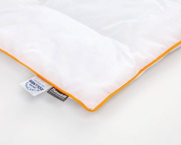 Ganzjahresbettdecke + Kopfkissen, Babytraum, 2-tlg, Hergestellt in Deutschland, Julius Zöllner, Füllung: Lite-Loft Faser von Thinsulate™ 3M, Bezug: 65% Polyester, 35% Baumwolle, Decke mit Kissen, Decke 100x135cm, Kissen 40x60cm