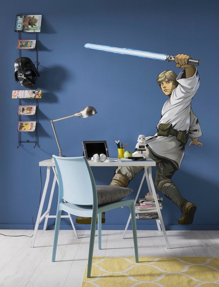 Komar Vliestapete »Star Wars XXL Luke Skywalker«, glatt, bedruckt, Comic, Retro, (1 St), 127 x 200 cm (Breite x Höhe)-HomeTrends