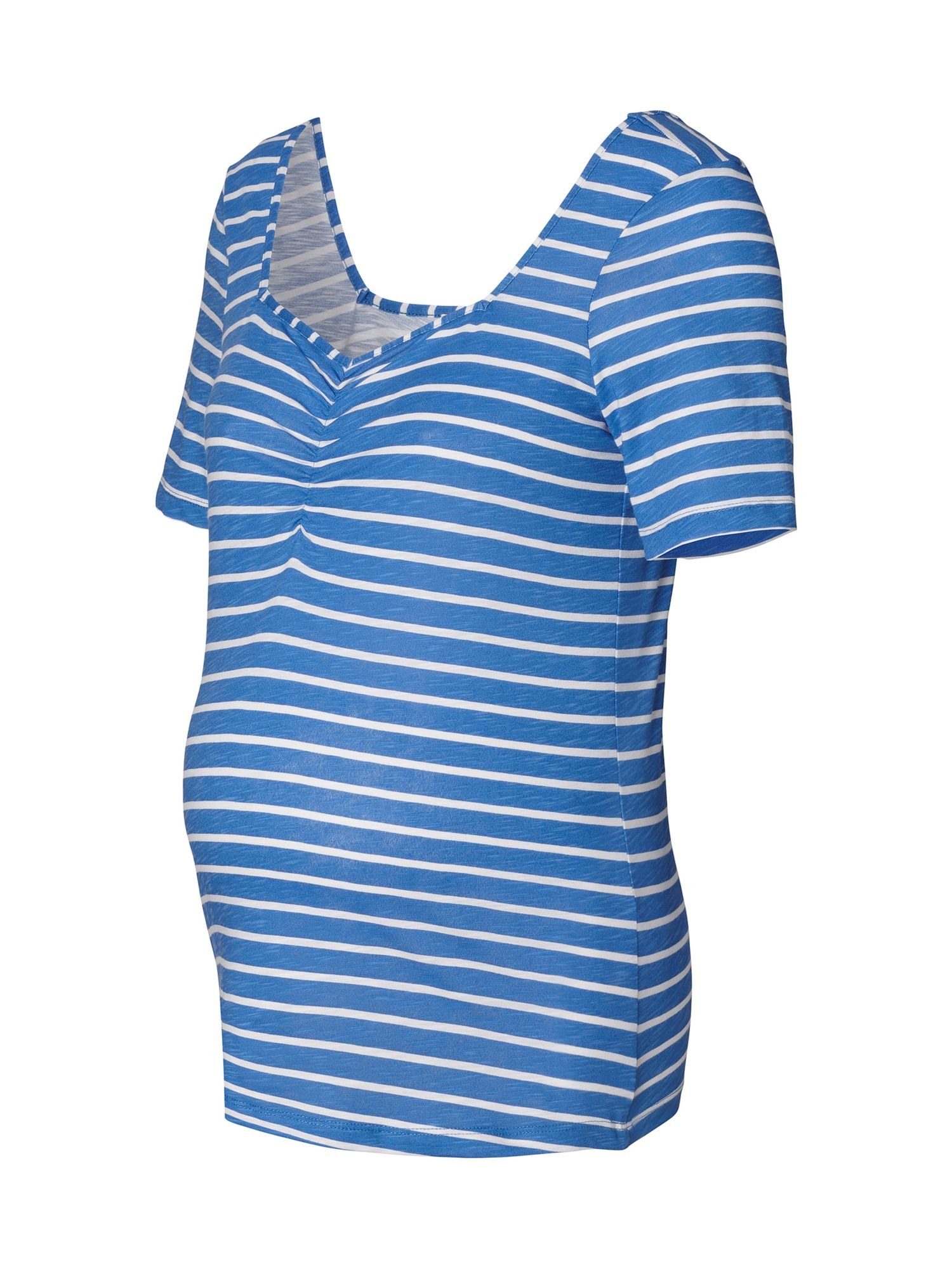 Jersey-T-Shirt Umstandsshirt Gestreiftes ESPRIT FRENCH maternity BLUE MATERNITY