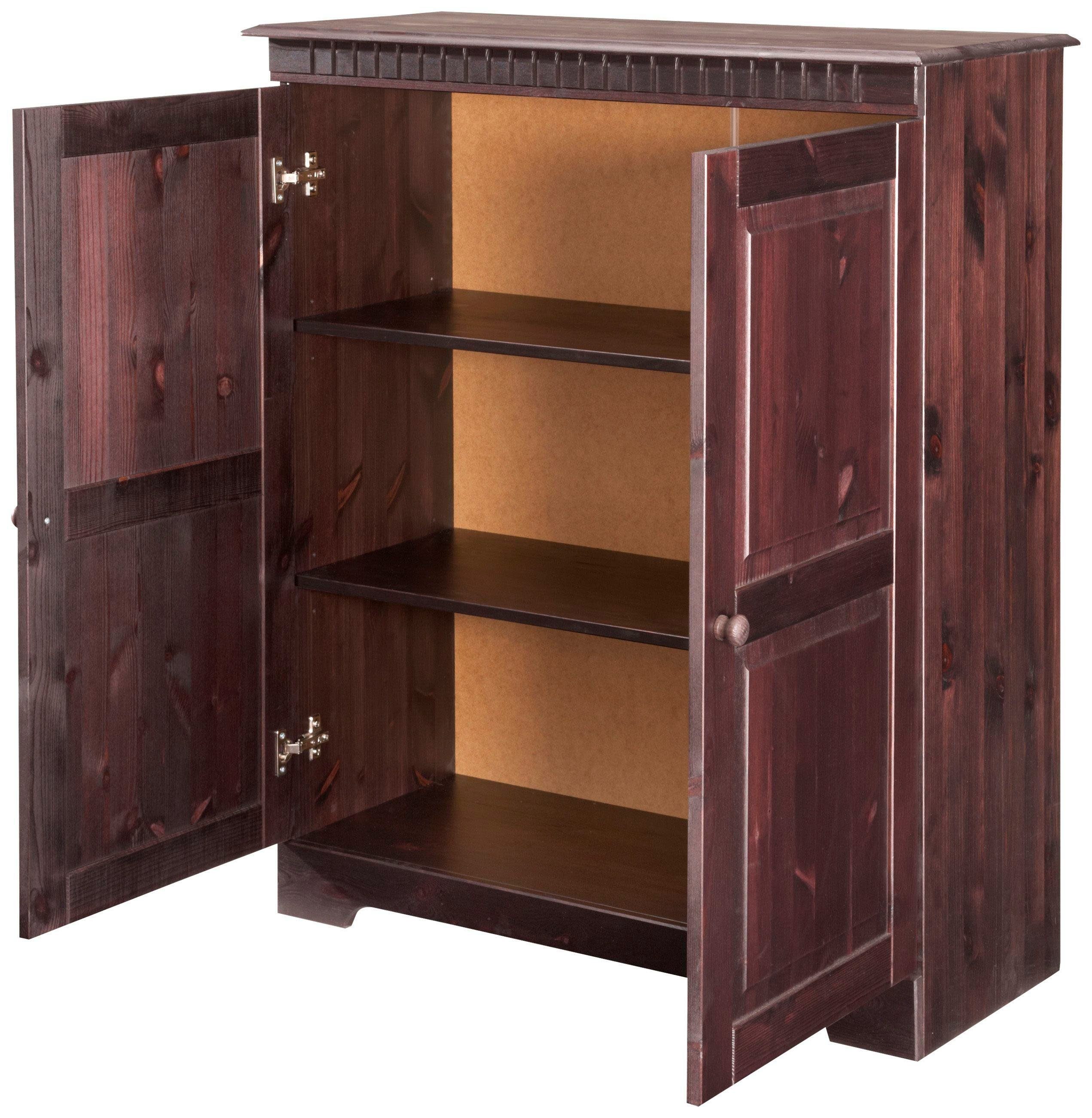 OTTO home Kommode Cubrix, aus schönem massivem Kiefernholz, Höhe 100 cm