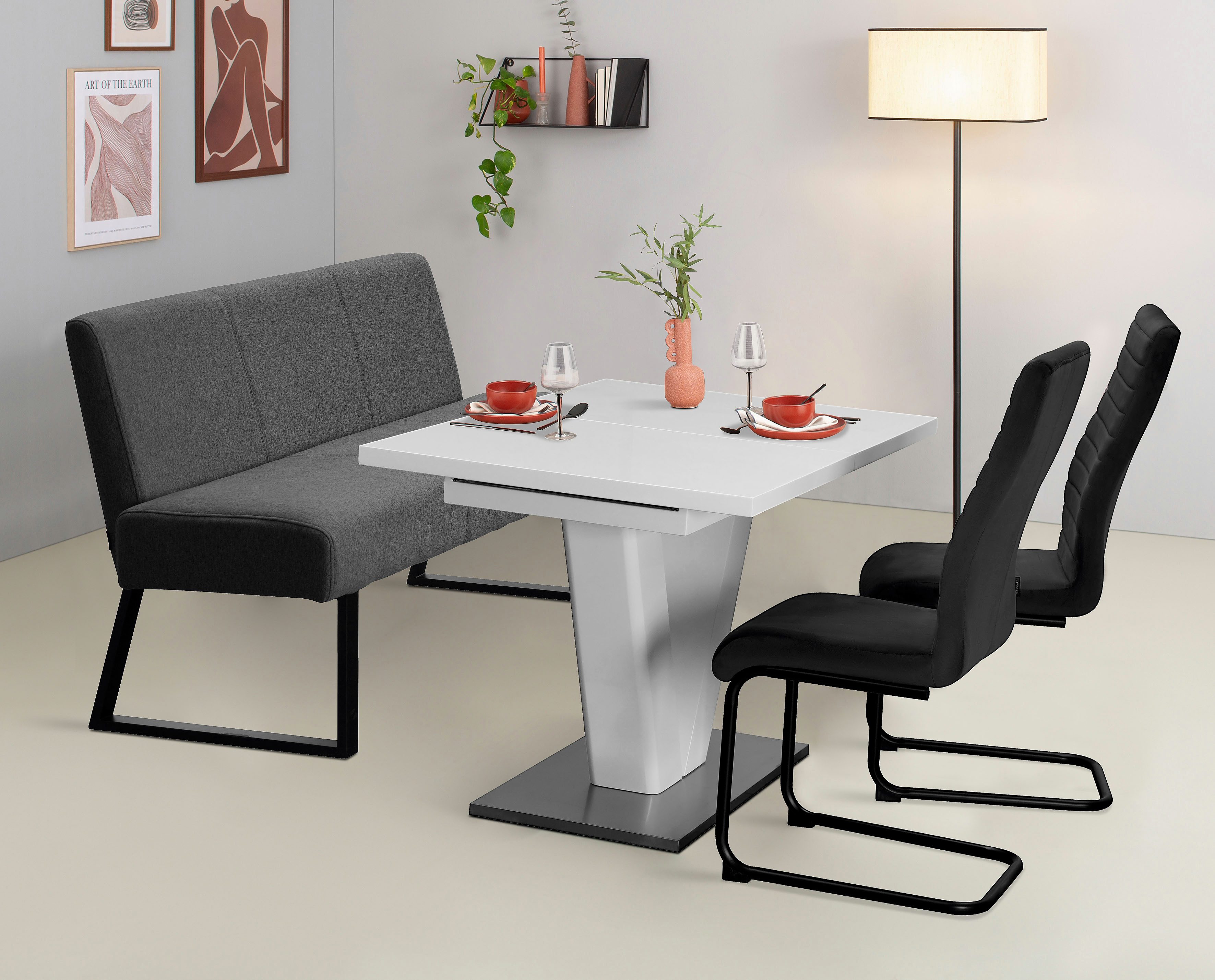 OTTO home Polsterbank Gladio, (Esszimmerbank, Sitzbank, Bank), mit Taschenf günstig online kaufen