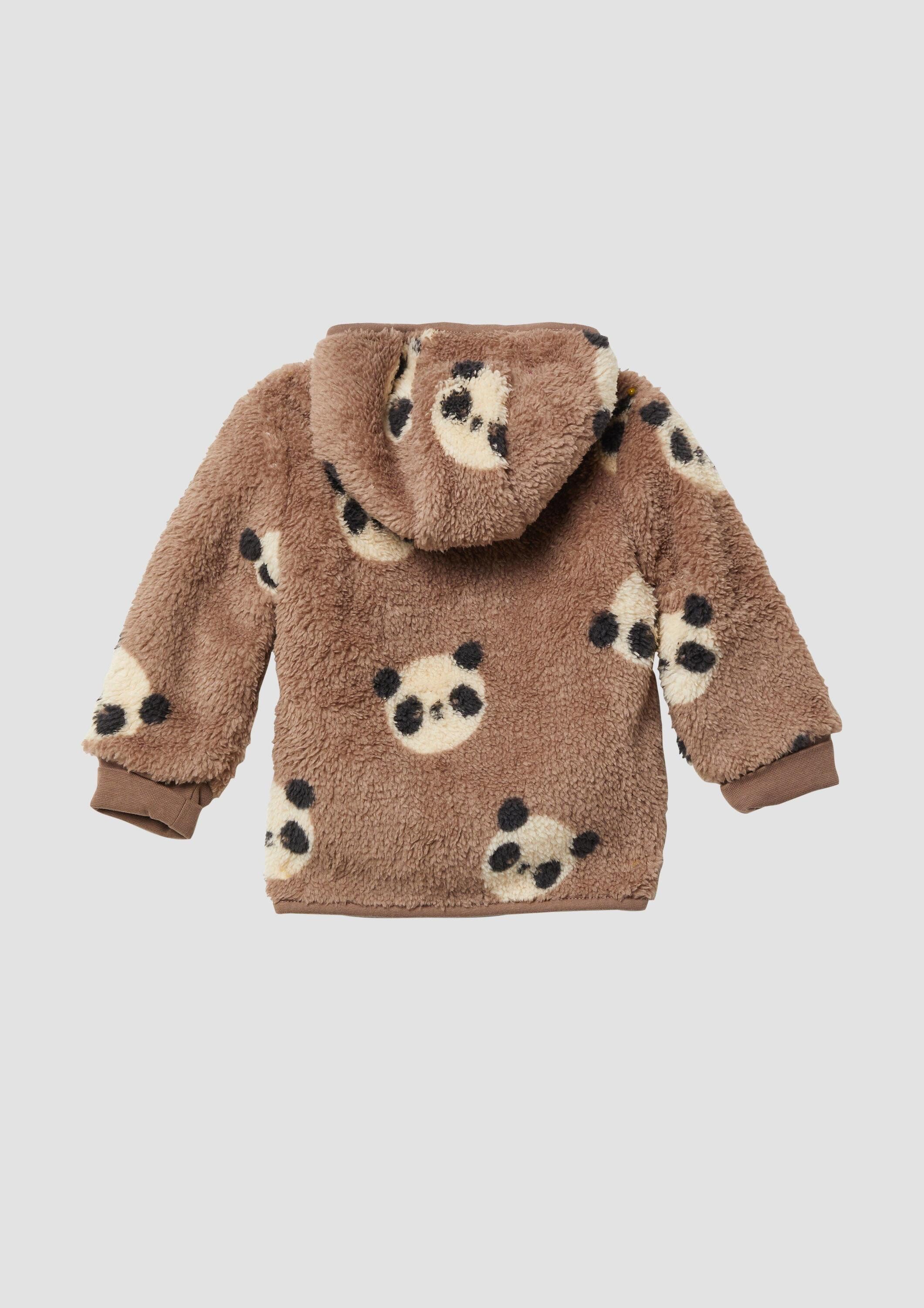 s.Oliver Funktionsjacke Indoor-Jacke Unisex Plüsch-Kapuzenjacke
