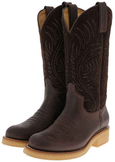 FB Fashion Boots CATTLE-S Dunkelbraun Ковбойские Damen Westernreitstiefel