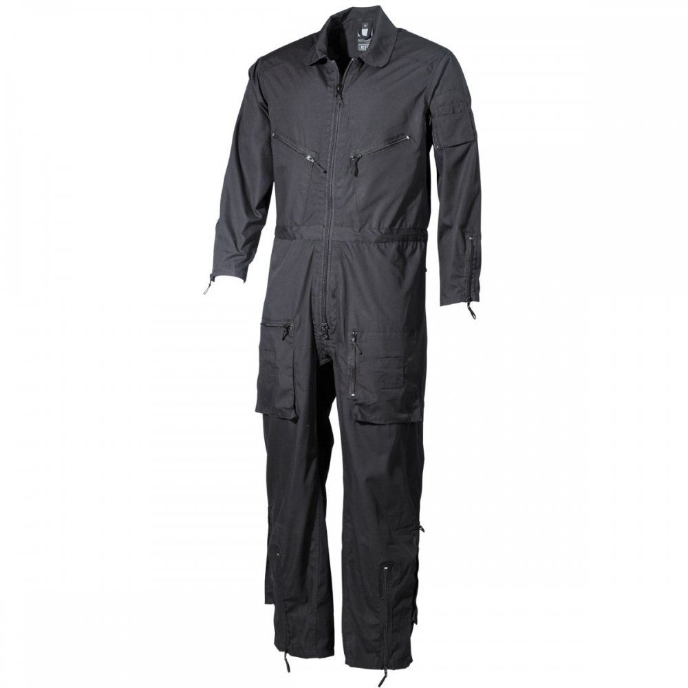 MFH Overall Overall, SECURITY, schwarz - S (1-tlg) elast. Tunnelzug an Taille zur Weitenregulierung | Overalls