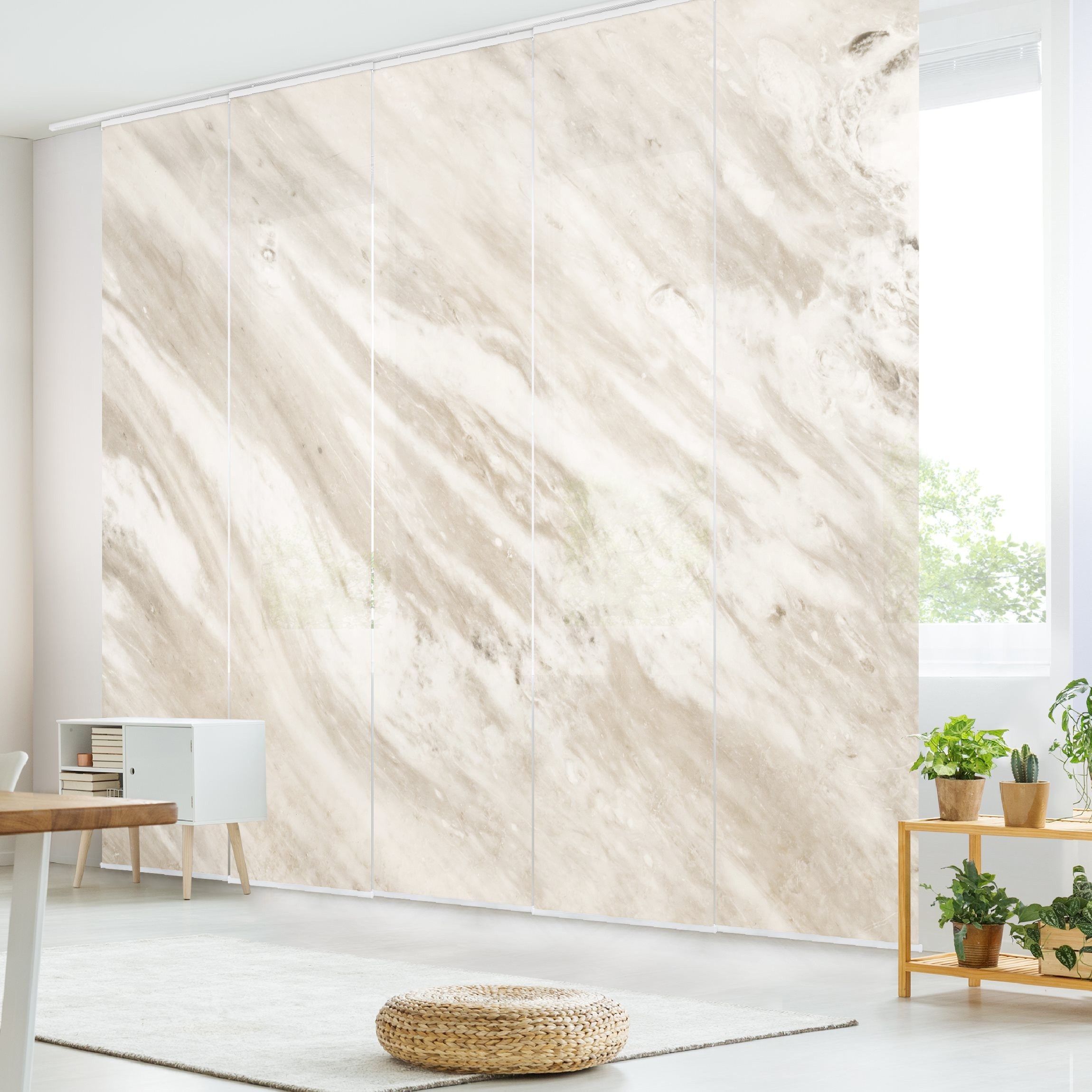 Bilderdepot24 Schiebegardine modern Flächenvorhang blickdicht Marmor günstig online kaufen